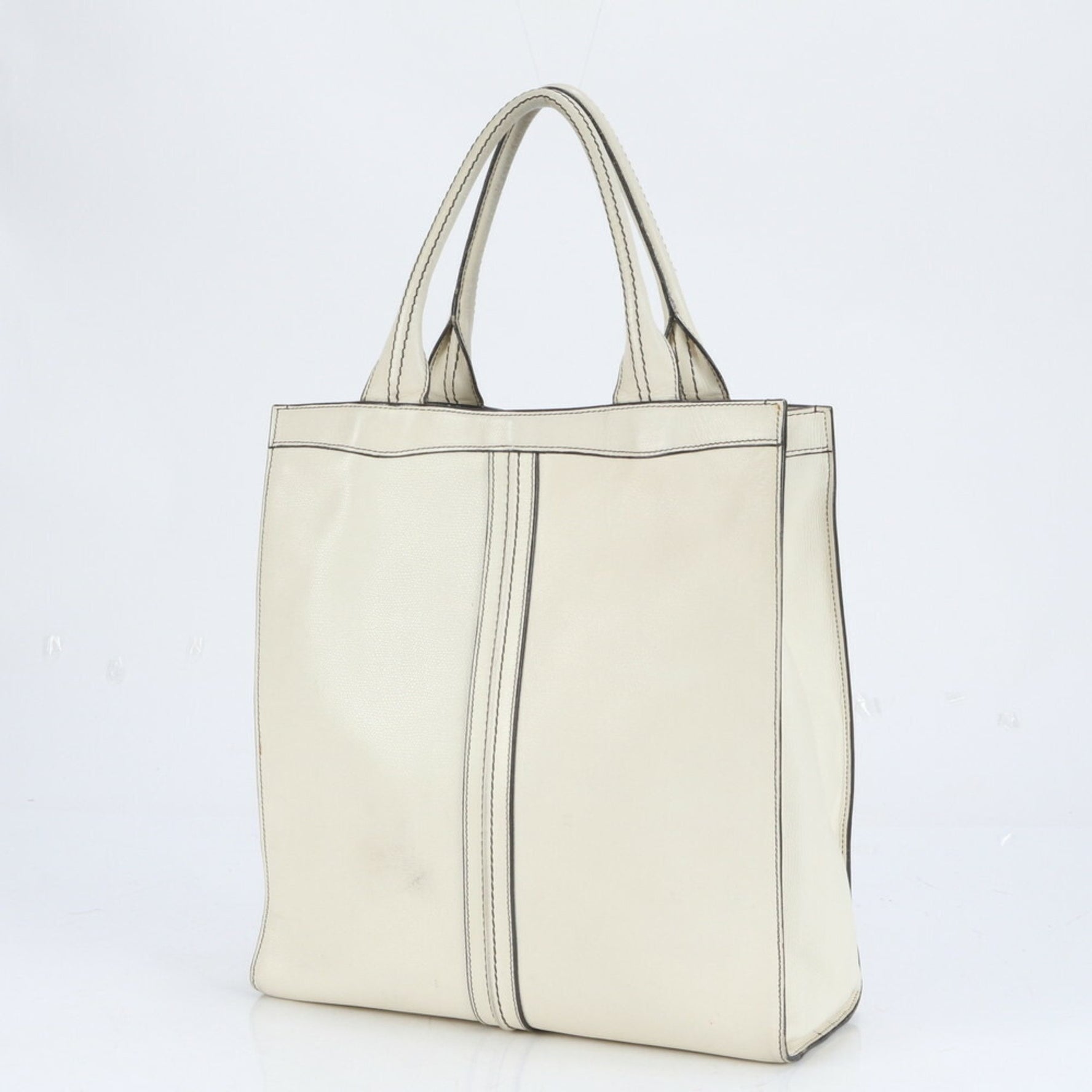 Valextra Medium Punch Leather Shoulder Bag Handbag for Women