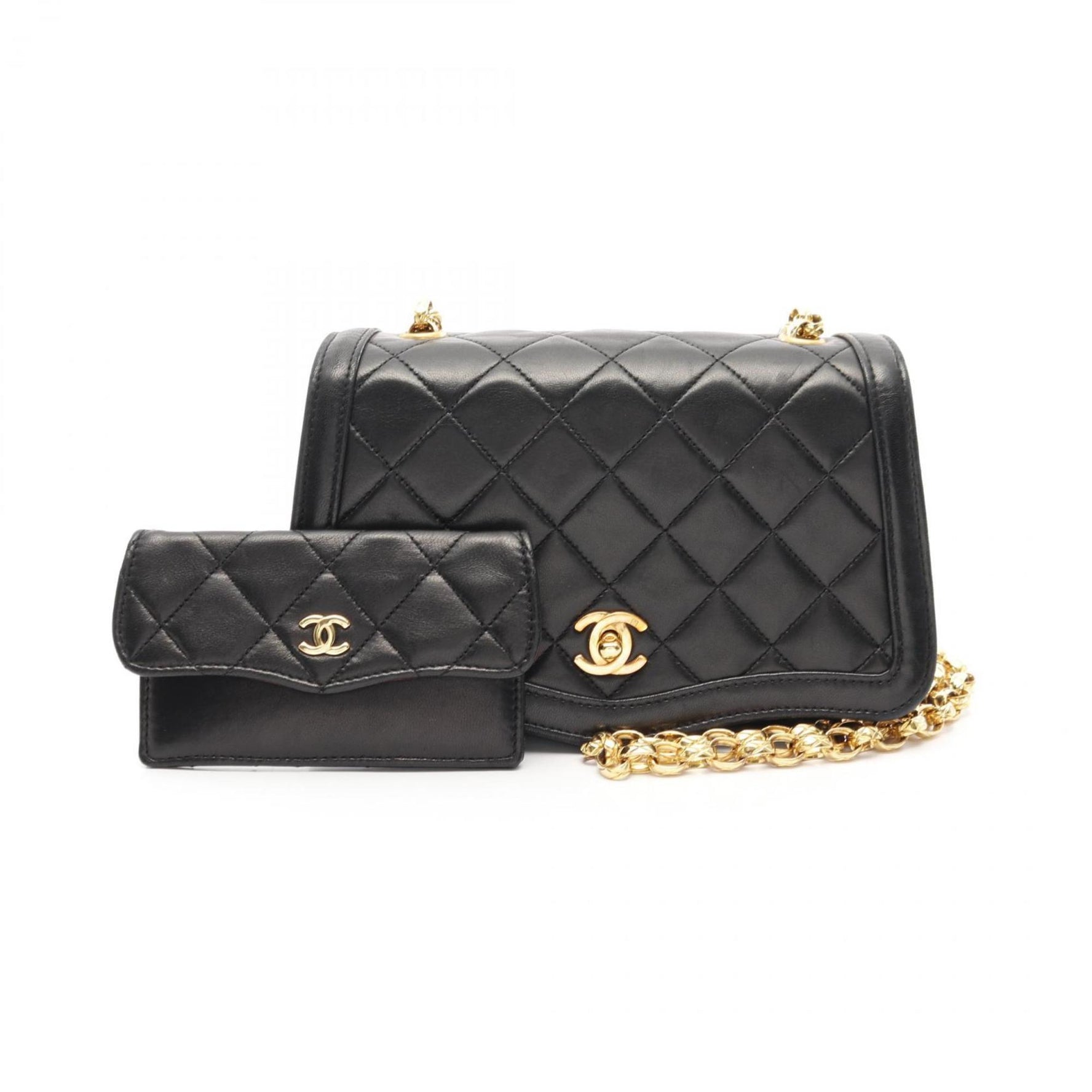 CHANEL Matelasse Shoulder Bag Lambskin (Sheepskin)