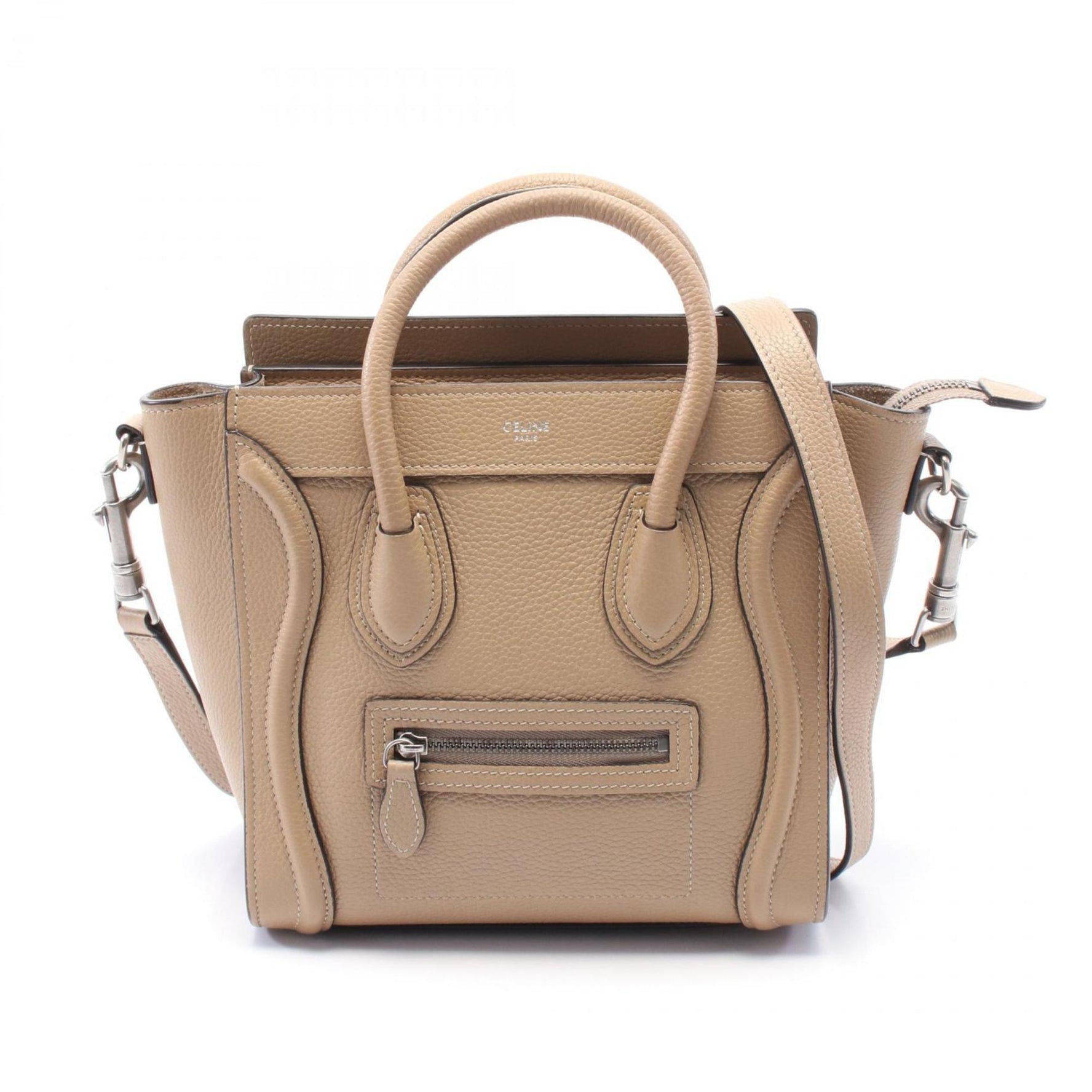 CELINE Luggage Nano Shopper Handbag Leather
