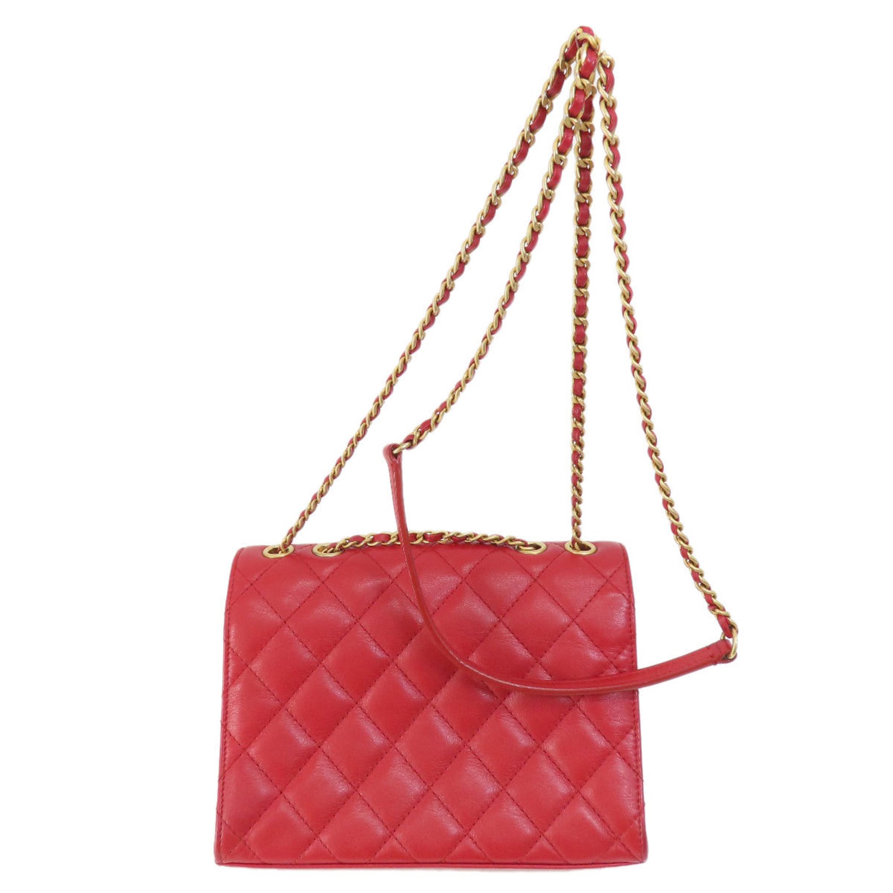 Chanel Chain Shoulder Matelasse Bag Lambskin