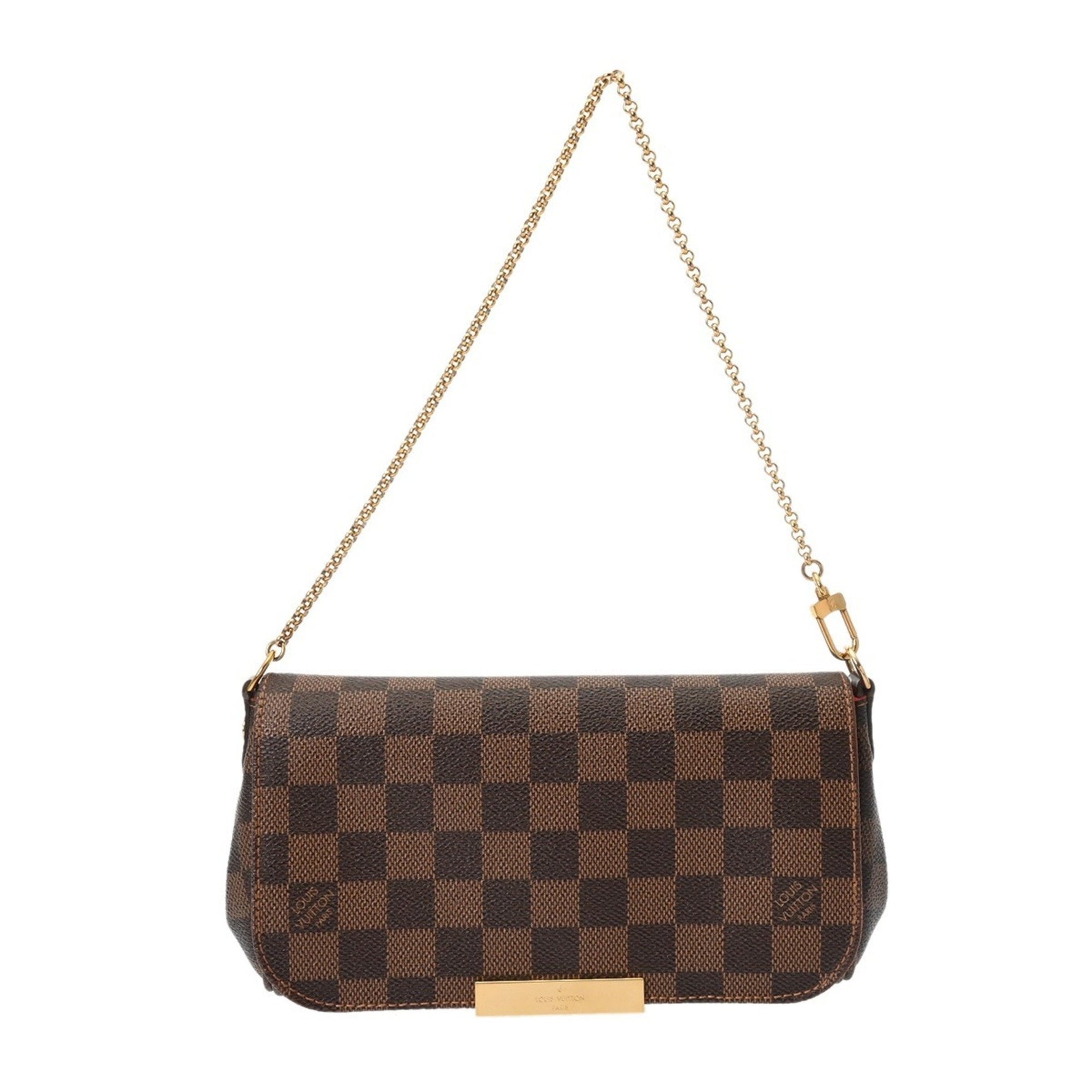 LOUIS VUITTON Damier Favorite PM Canvas Shoulder Bag