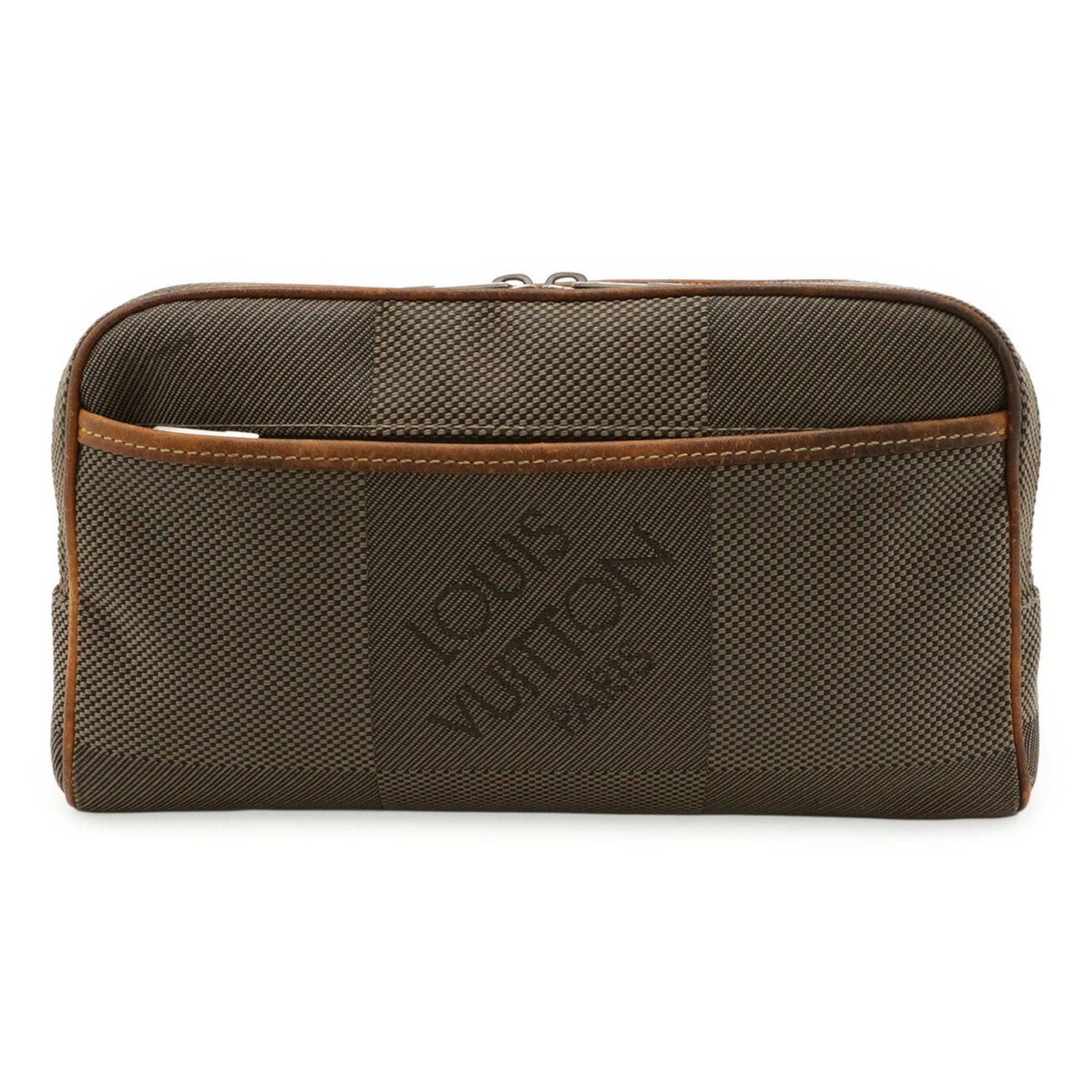 LOUIS VUITTON Damier Geant Acrobat Body Bag/Waist Bag, Canvas and Leather with Tail, Khaki