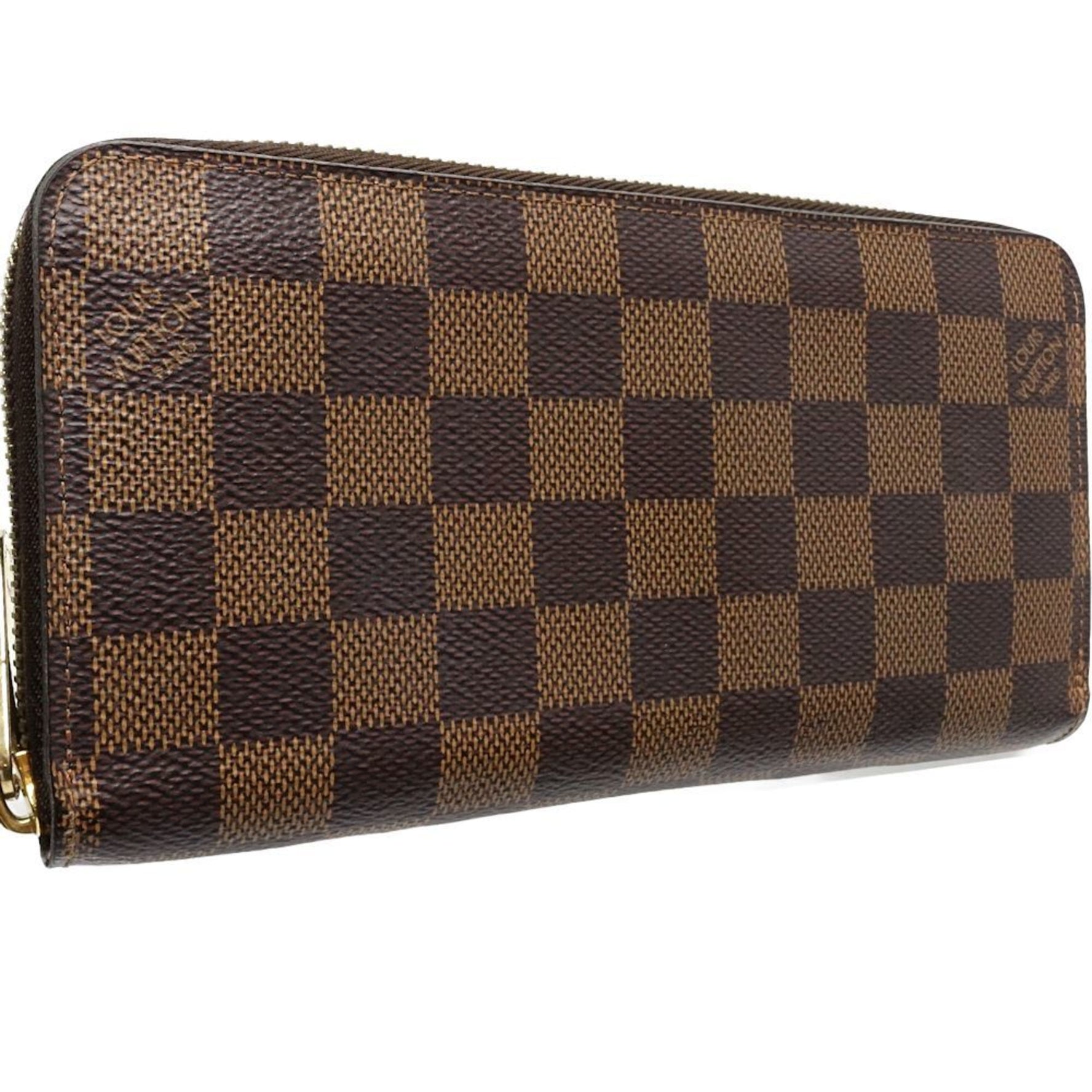 Louis Vuitton Damier Long Wallet Zippy Ebene Rose Ballerine