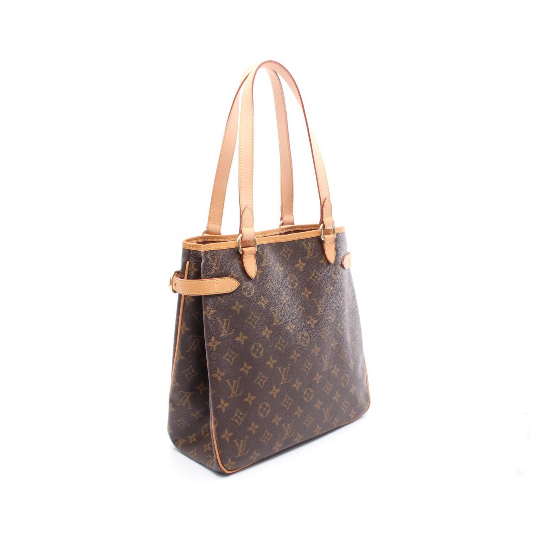 Louis Vuitton Batignolles Vertical Tote Bag, Coated Canvas and Leather, Monogram, Brown