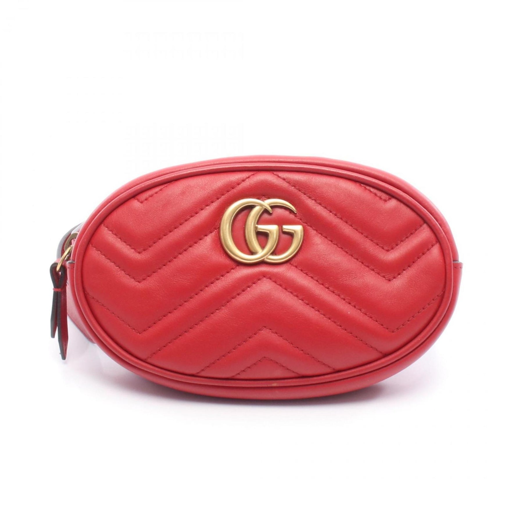 Gucci GG Marmont Waist Bag, Leather, Red