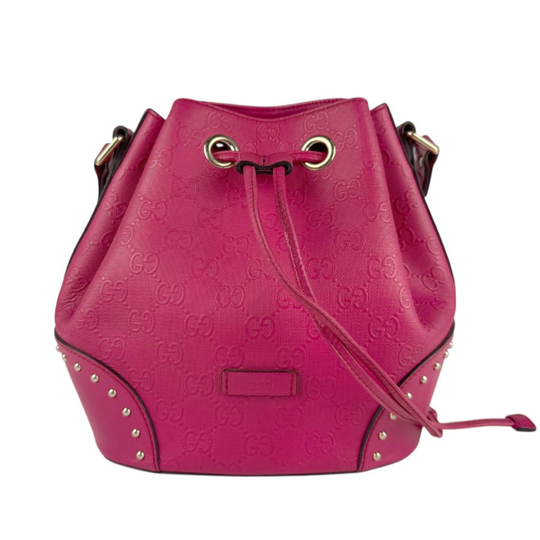 Gucci Diamante Leather Shoulder Bag