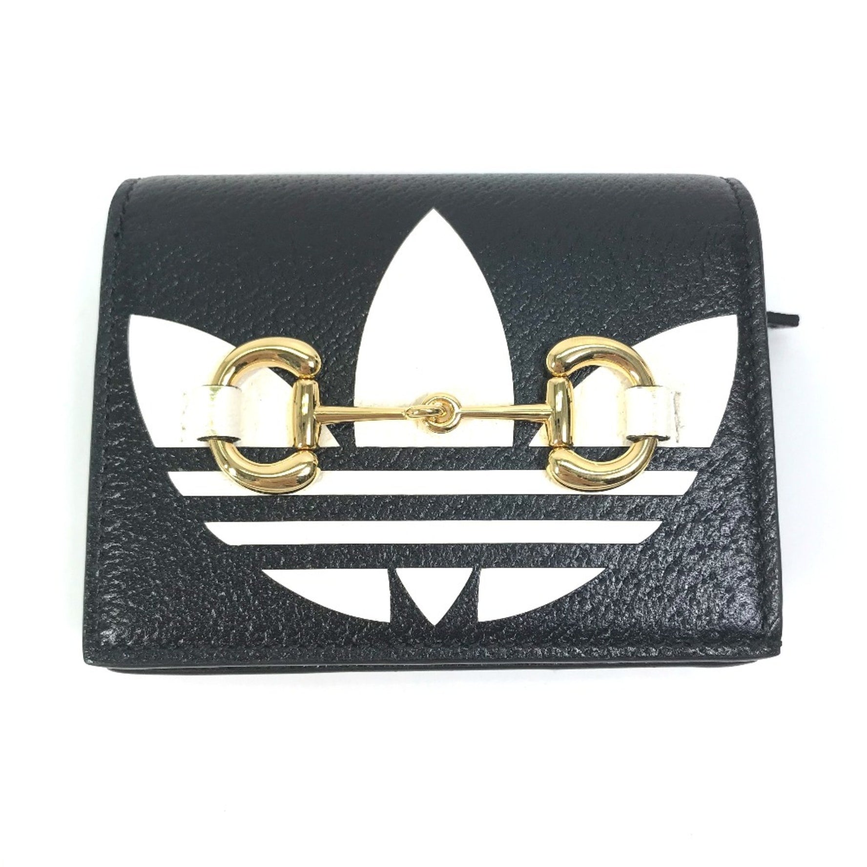 Gucci logo adidas adidas collaboration Pochette Crossbody Folded wallet White