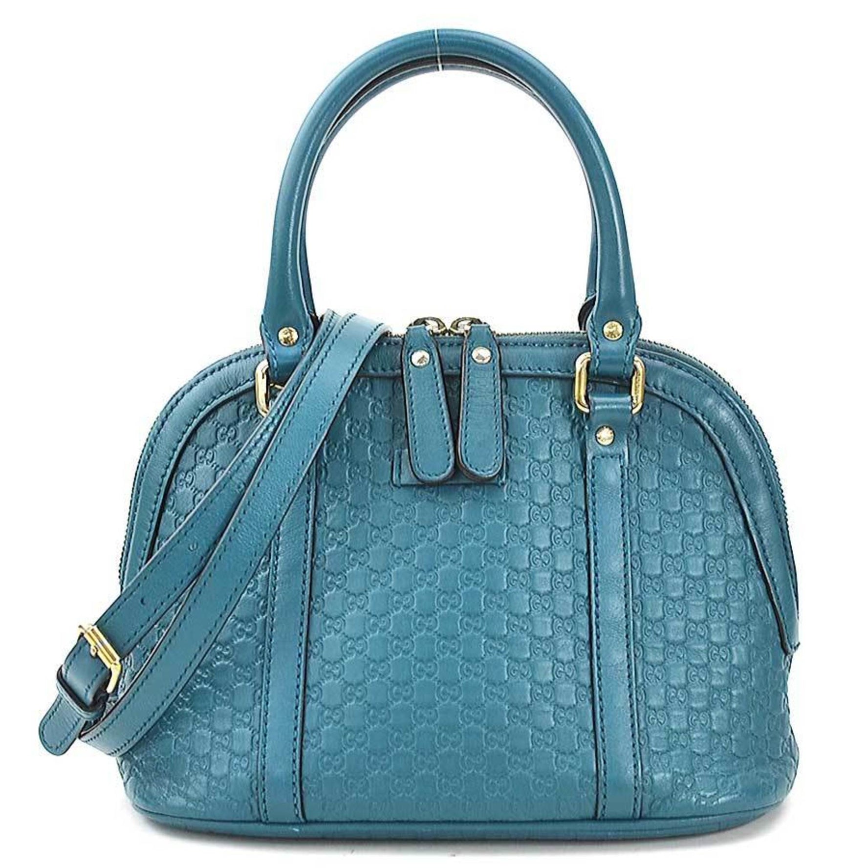 GUCCI Handbag Shoulder Bag Micro Guccissima Leather