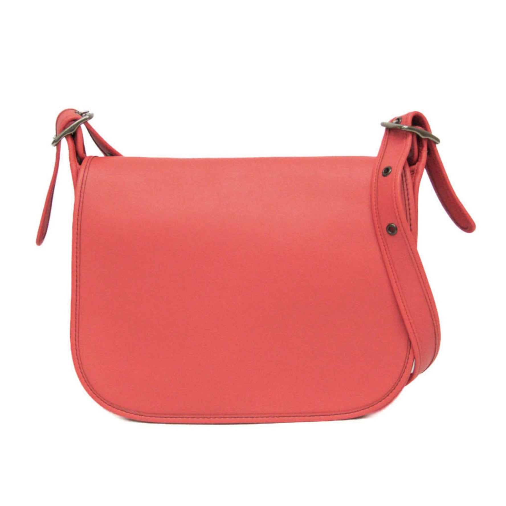 Coach ANNIVERSARY Limited Edition Leather Shoulder Bag Pink Orange