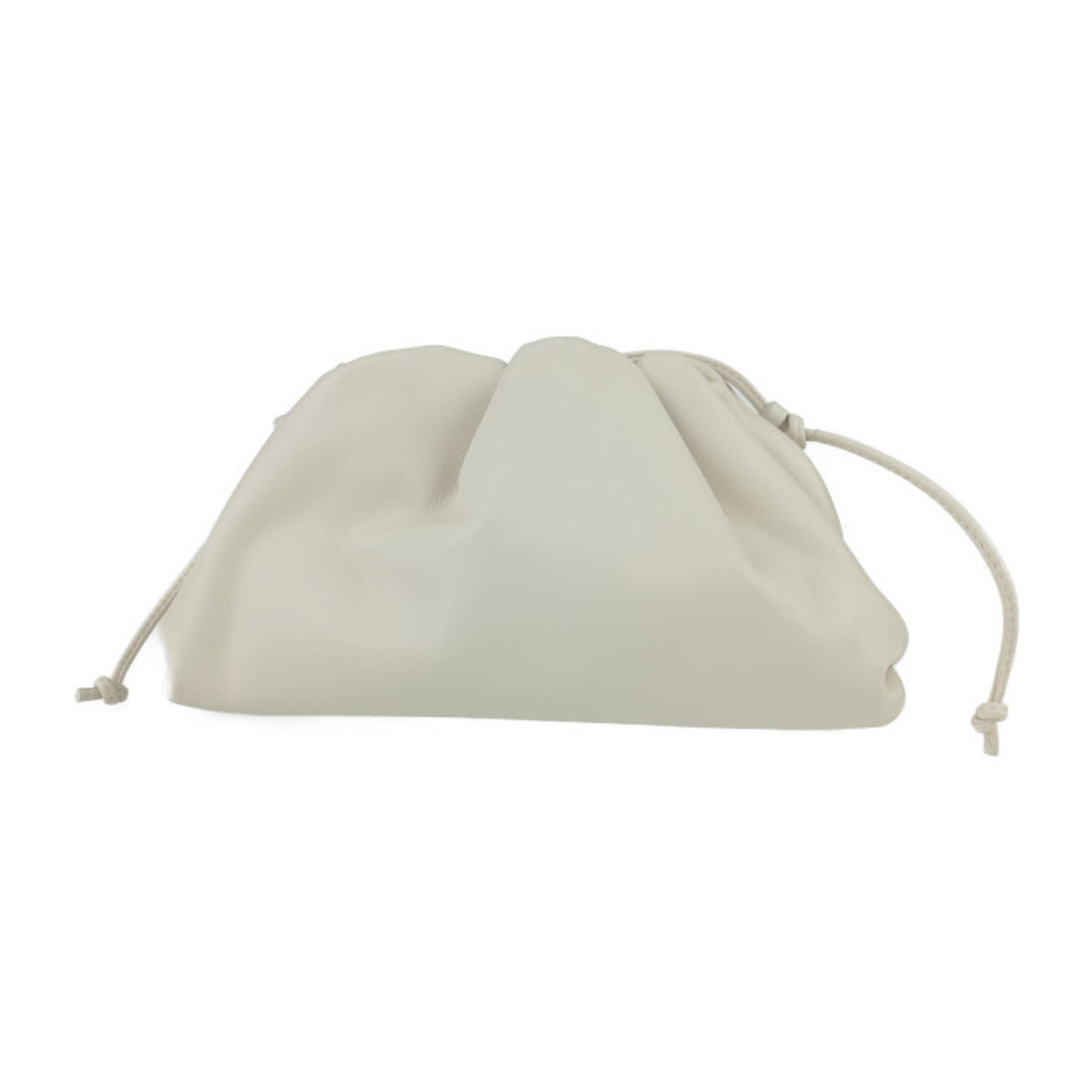 BOTTEGA VENETA Bottega Veneta Shoulder Bag Mini The Pouch PLASTER Light Beige Leather Clutch