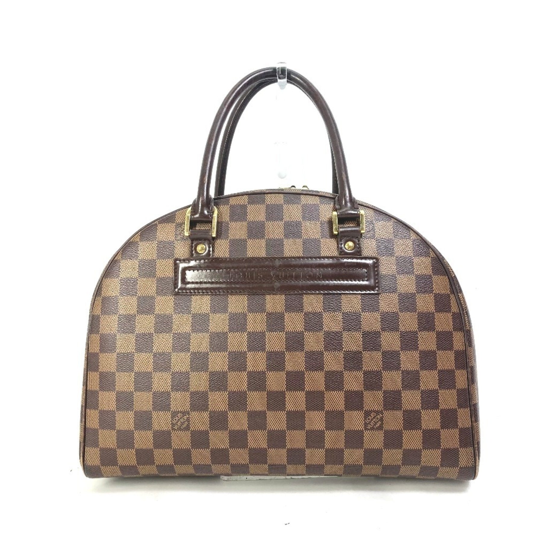 Louis Vuitton Damier Shoulder Bag, Nolita Boston Handbag, Canvas, Ebene, Brown