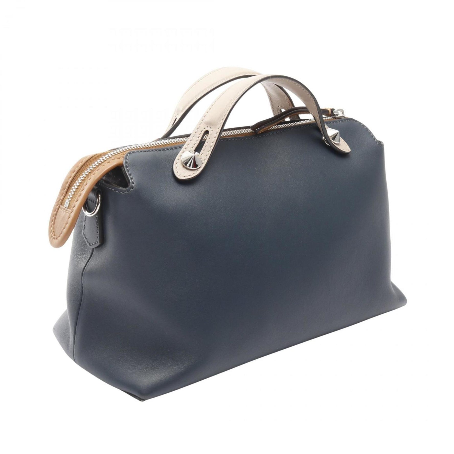 Fendi BY THE WAY MEDIUM Handbag, Leather, Green, Beige, Brown
