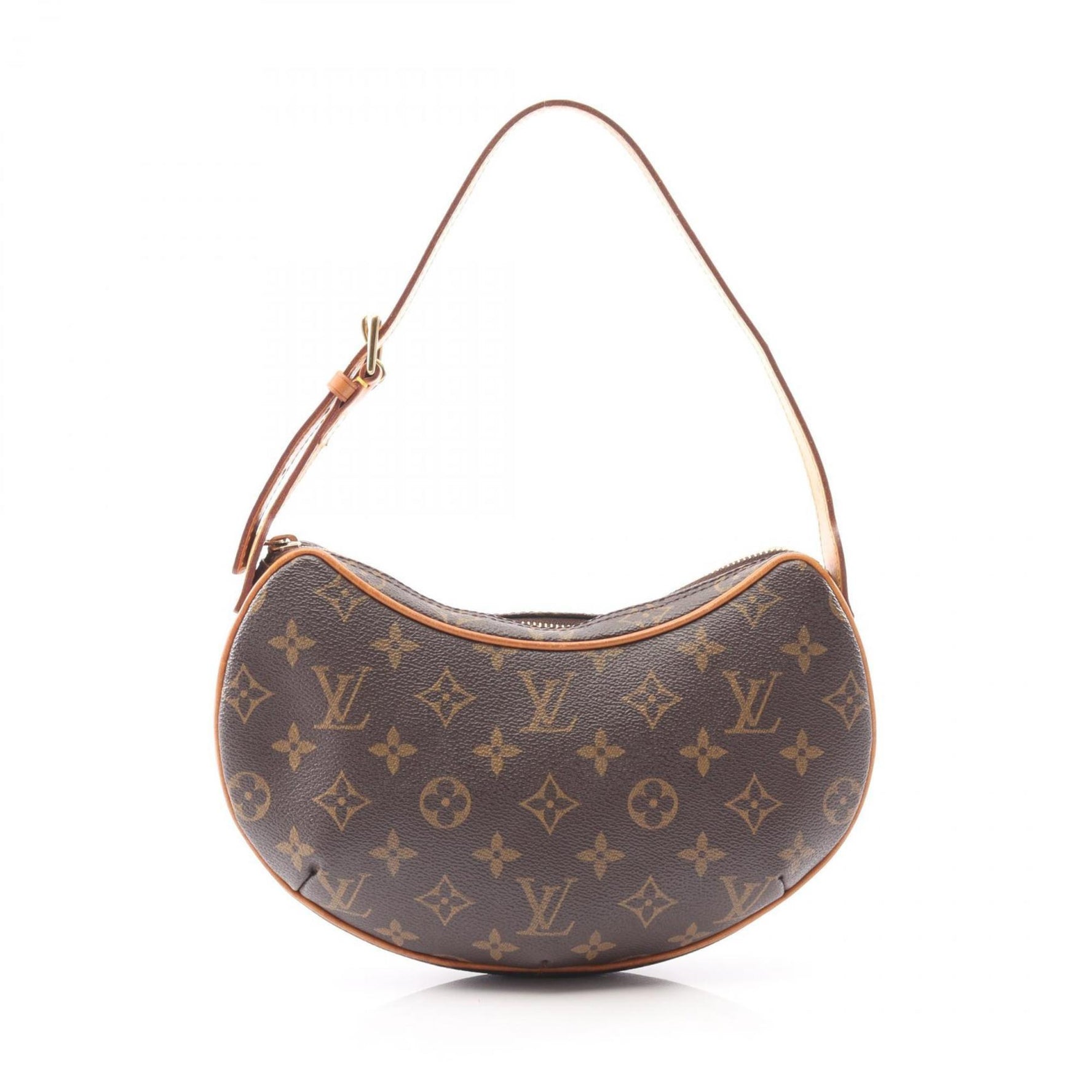 Louis Vuitton Pochette Croissant Shoulder Bag, Coated Canvas and Leather, Monogram