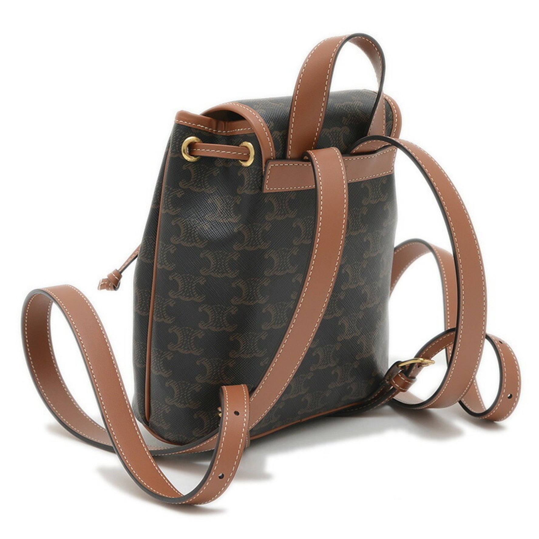 Celine Triomphe Mini Falco Backpack Tan