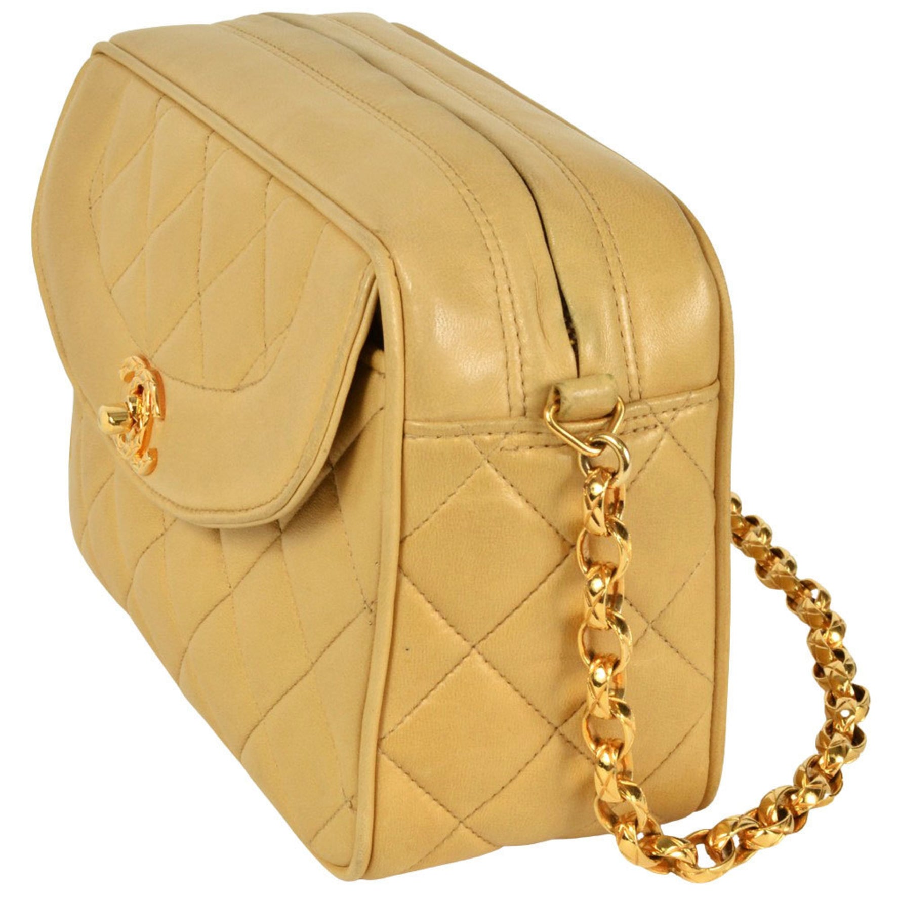 CHANEL Shoulder Bag Lambskin Diana Flap Coco Mark
