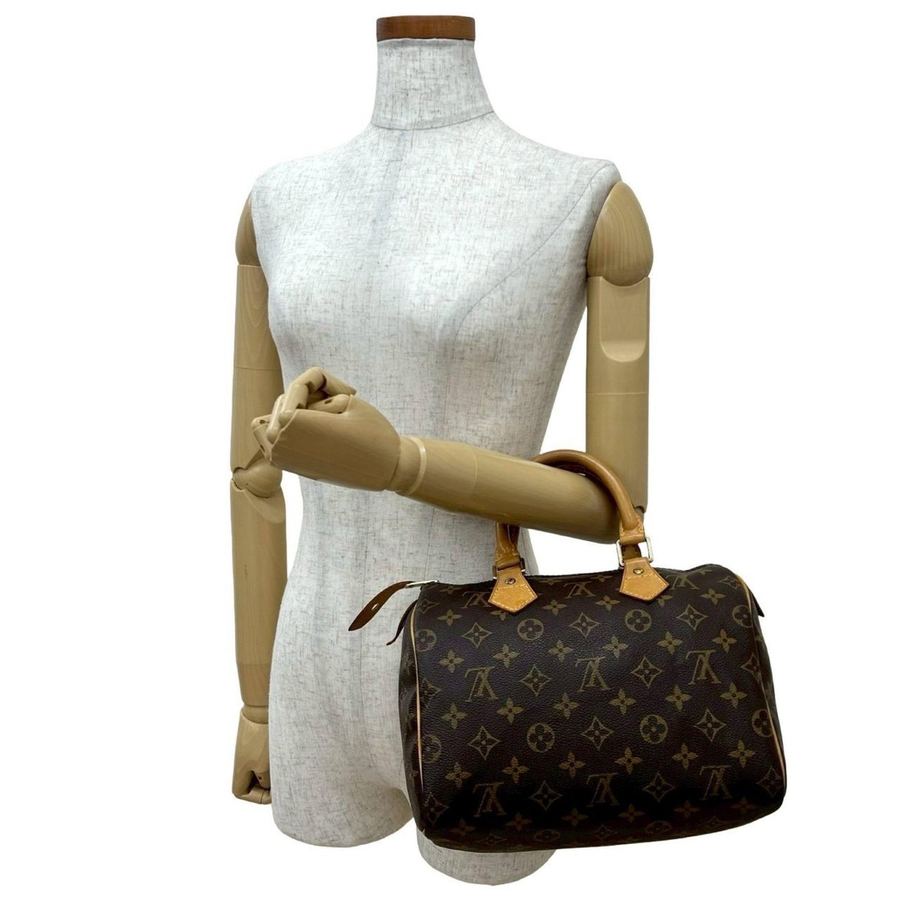 LOUIS VUITTON Speedy 25 Monogram Leather Handbag/Mini Boston Bag