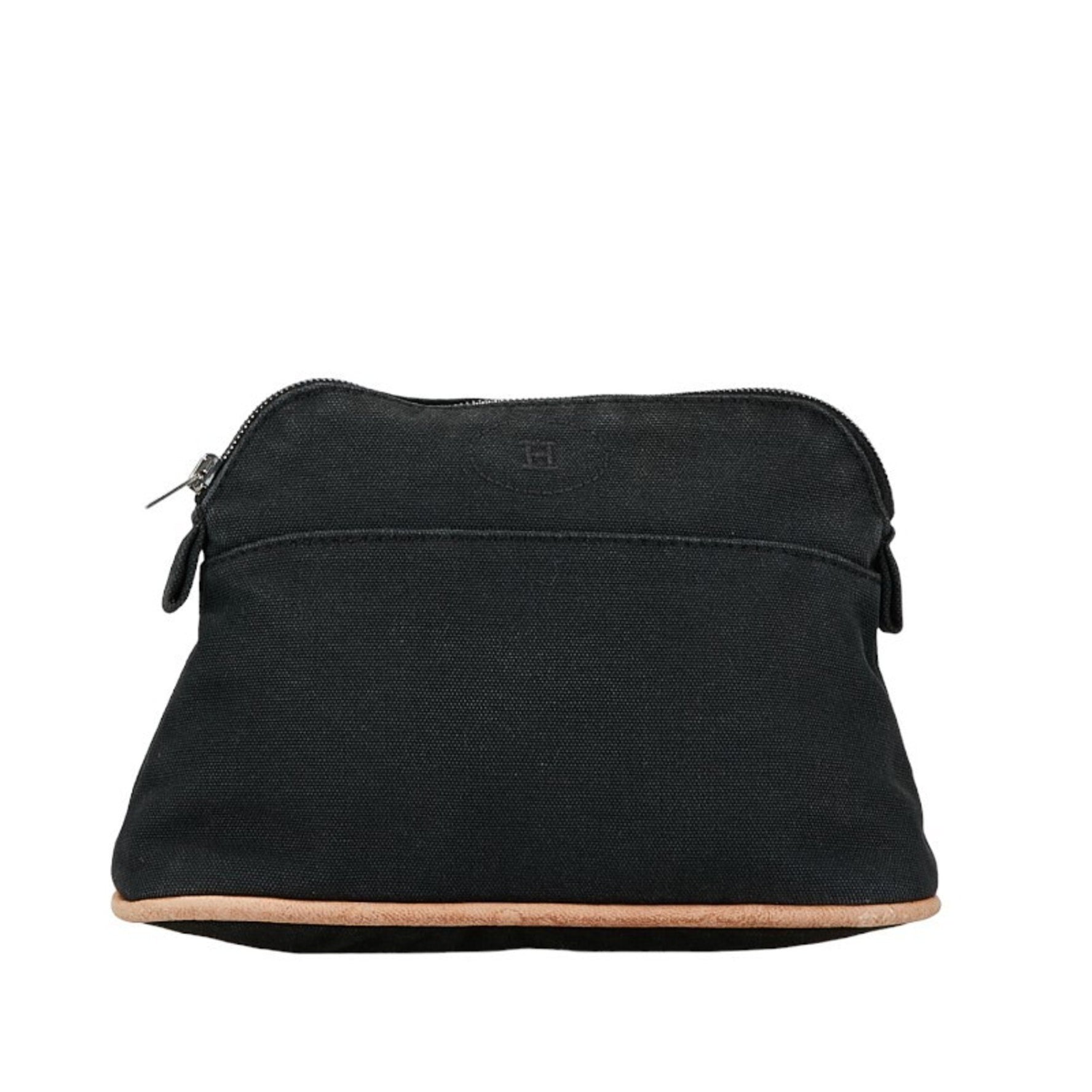 Hermes Bolide Pouch Canvas Leather
