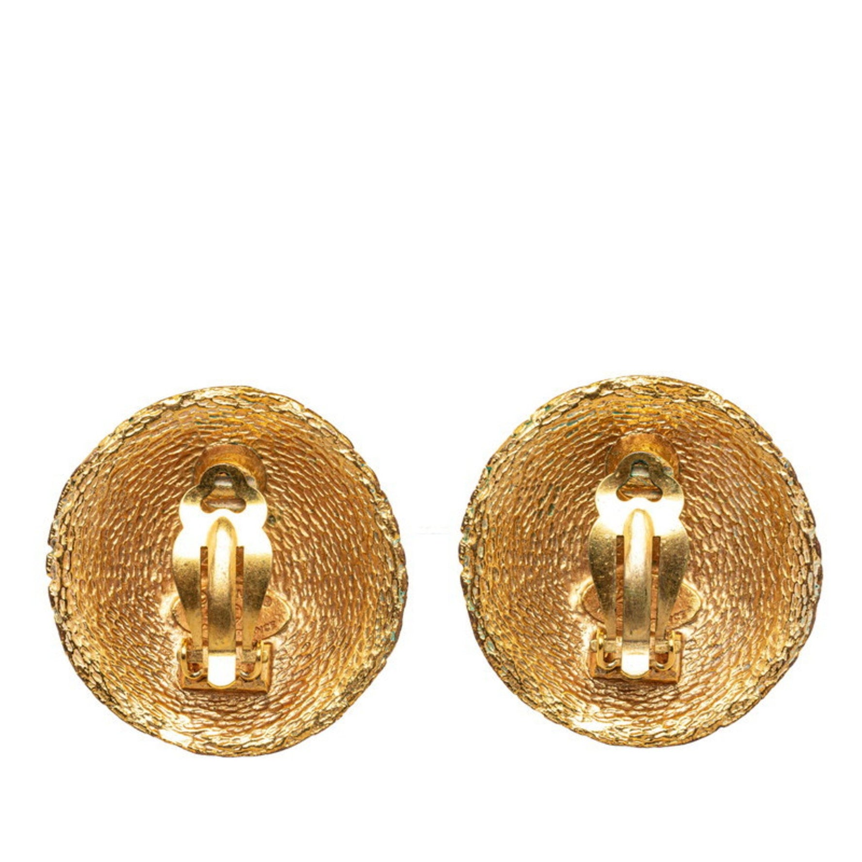 Chanel Coco Mark Earrings Plated