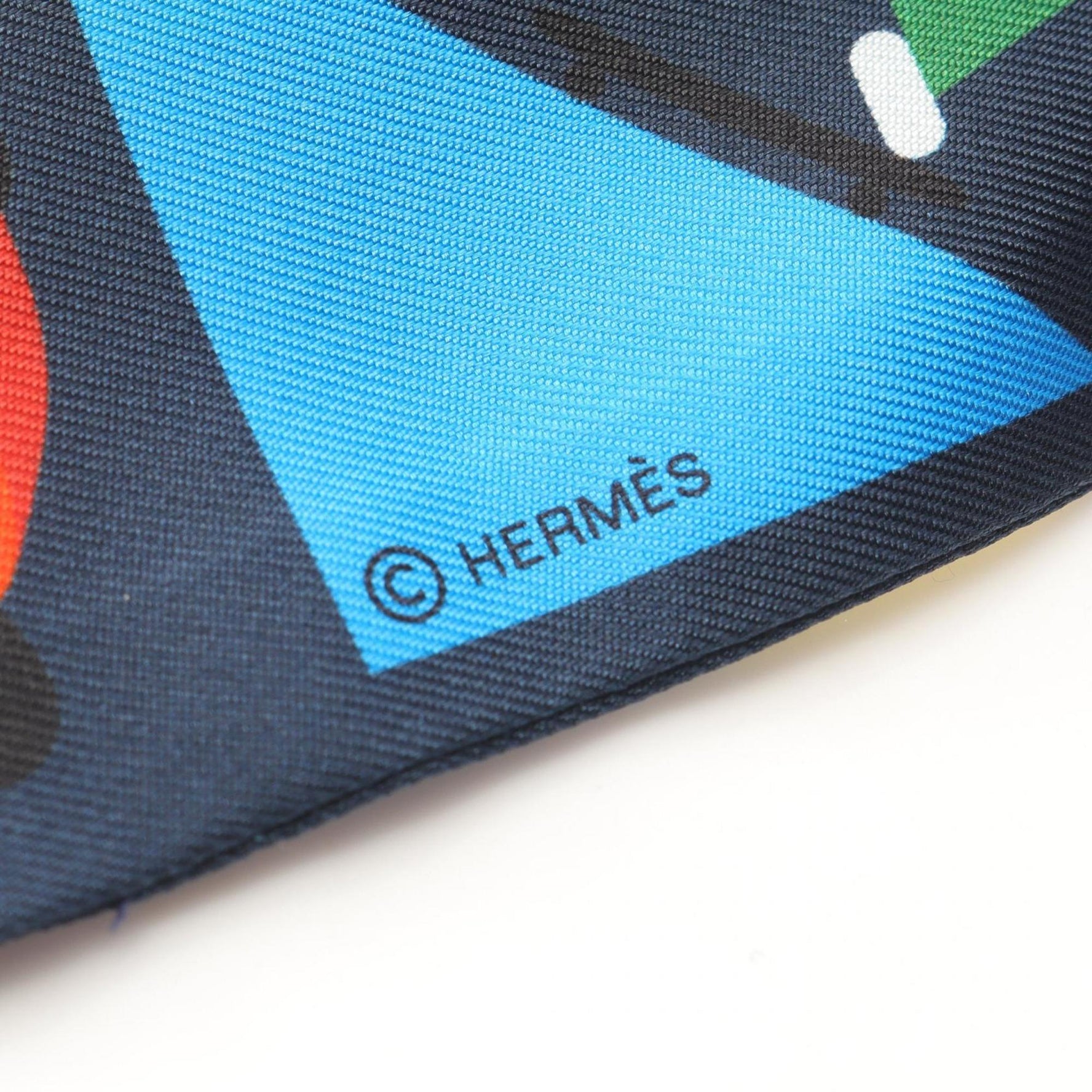 Hermes Hermès Twilly Figures Libres Silk Scarf Navy/Multicolor