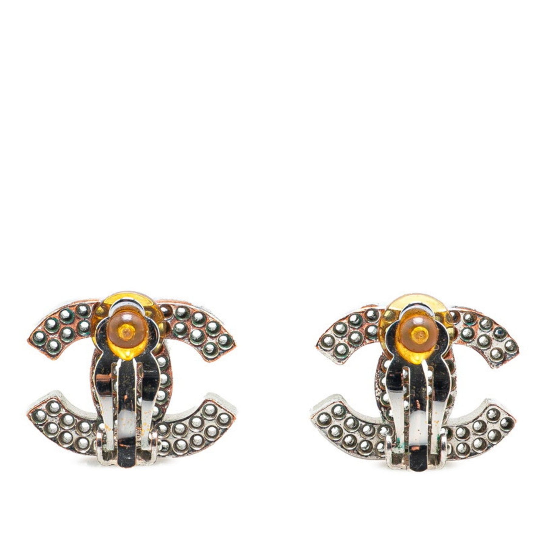 Chanel Coco Mark Earrings Metal
