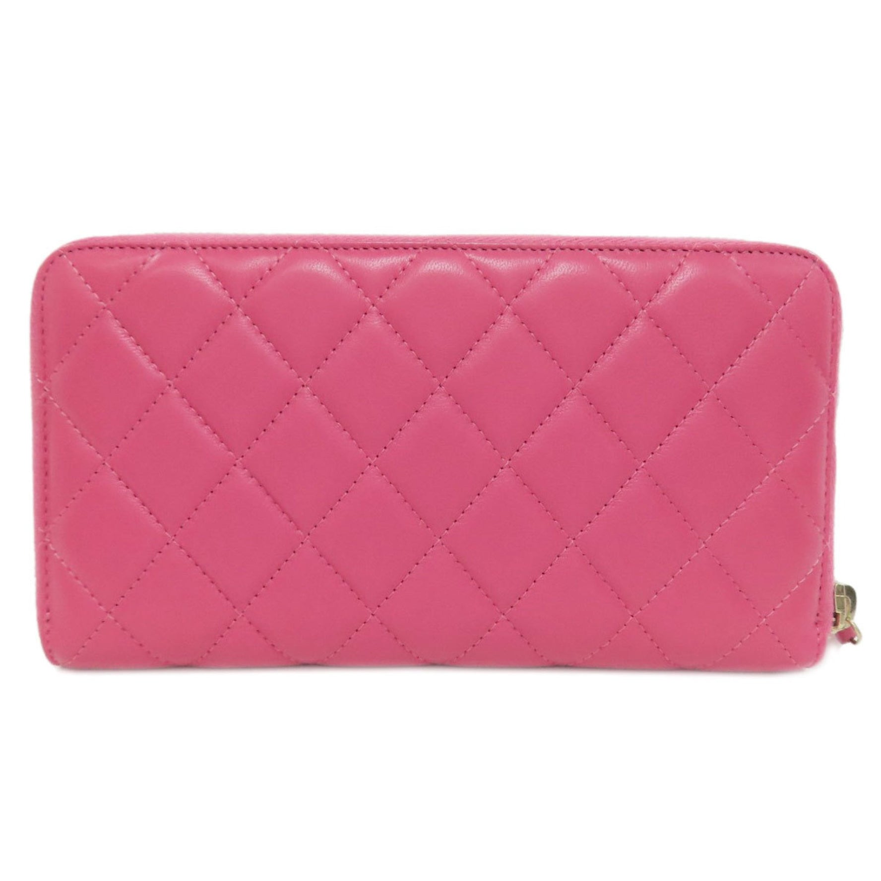 CHANEL Matelasse Coco Mark Long Wallet Lambskin