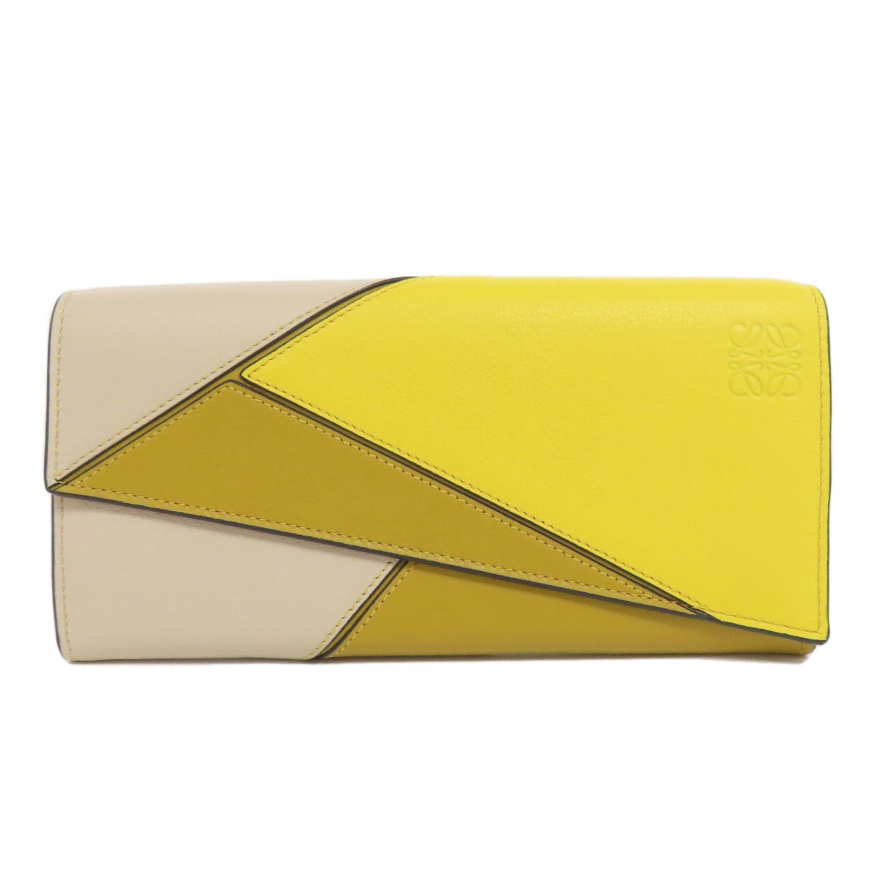 LOEWE Puzzle Long Wallet Calf Leather