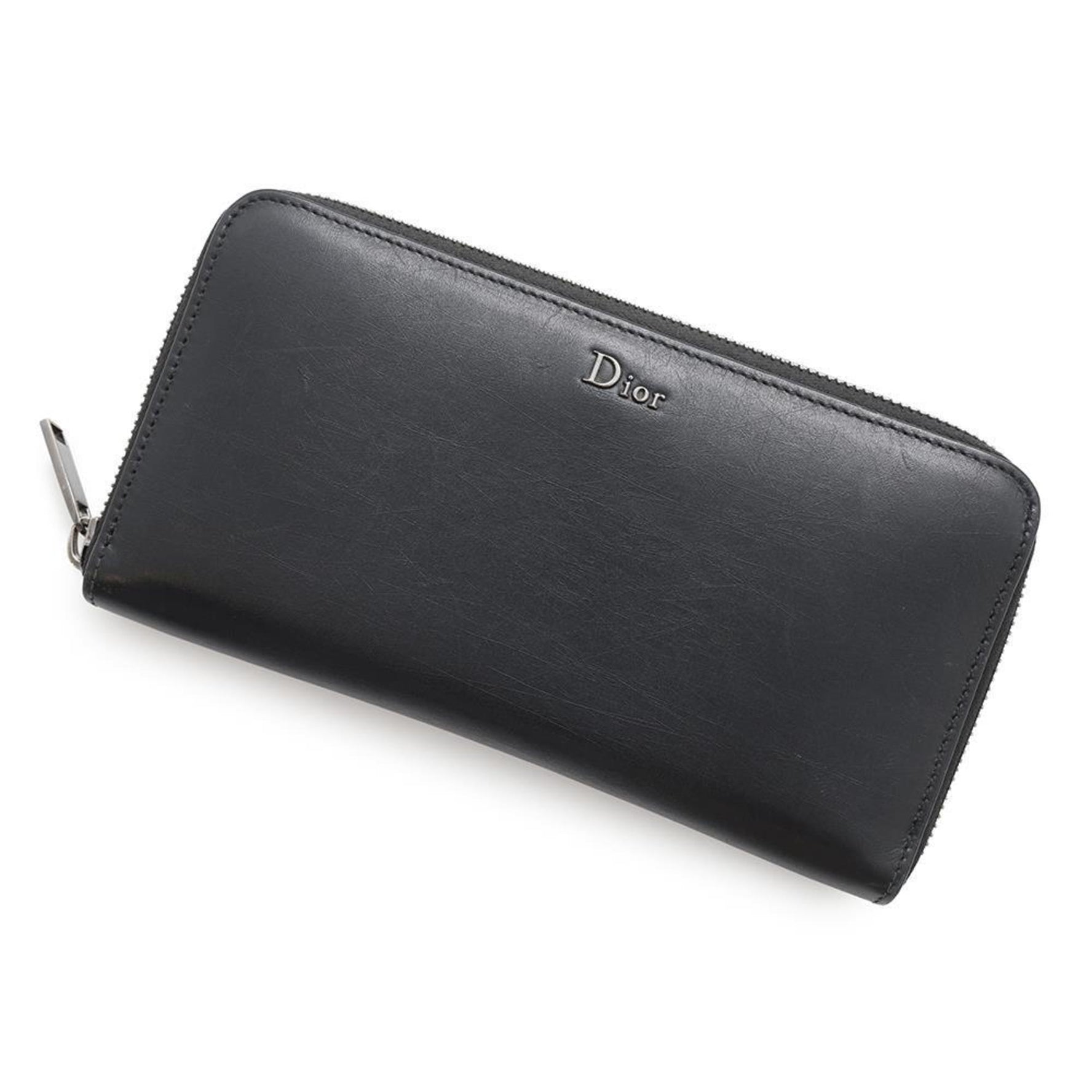 Christian Dior Long Wallet Round Leather DIOR HOMME