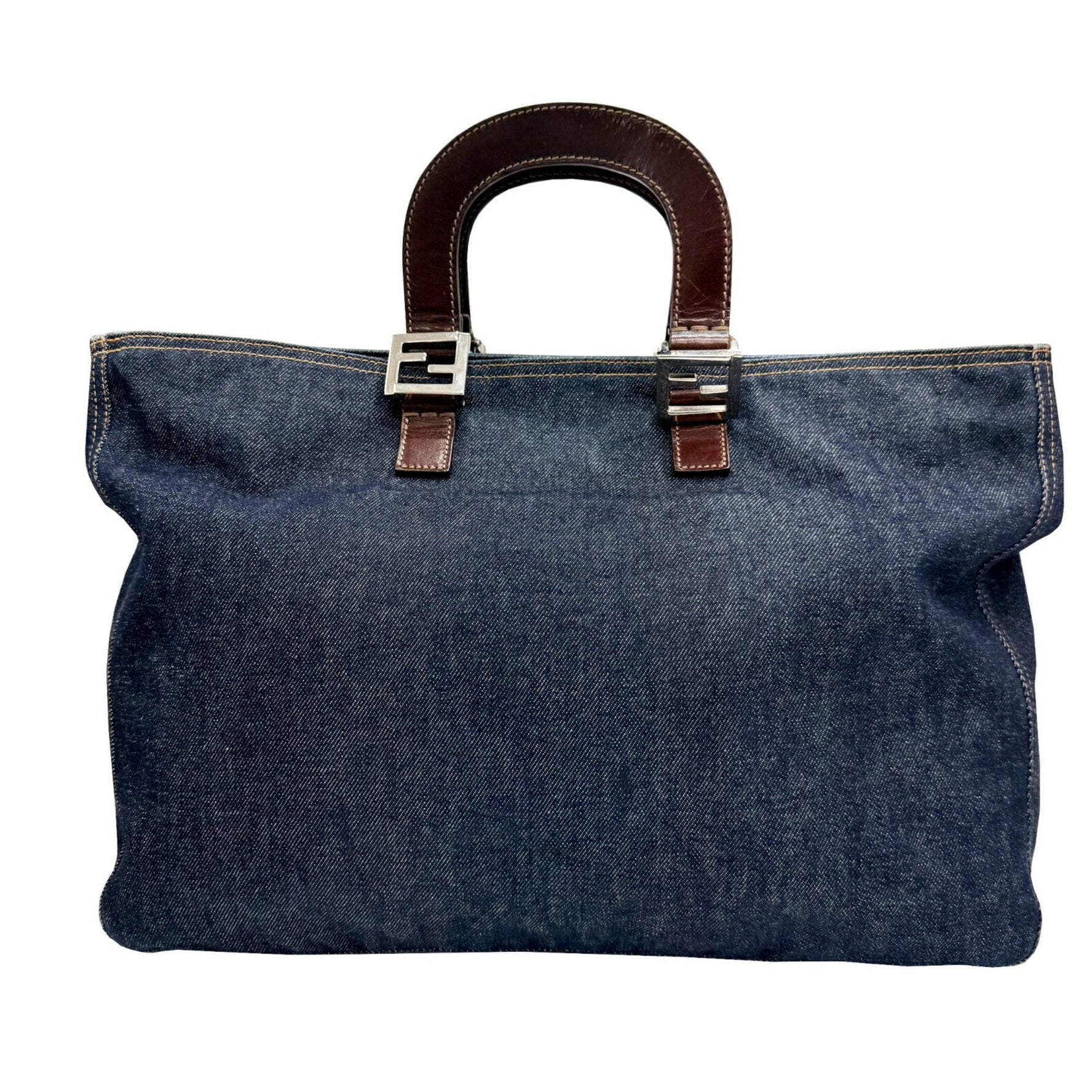 FENDI Denim Tote Bag Handbag 2354, 098