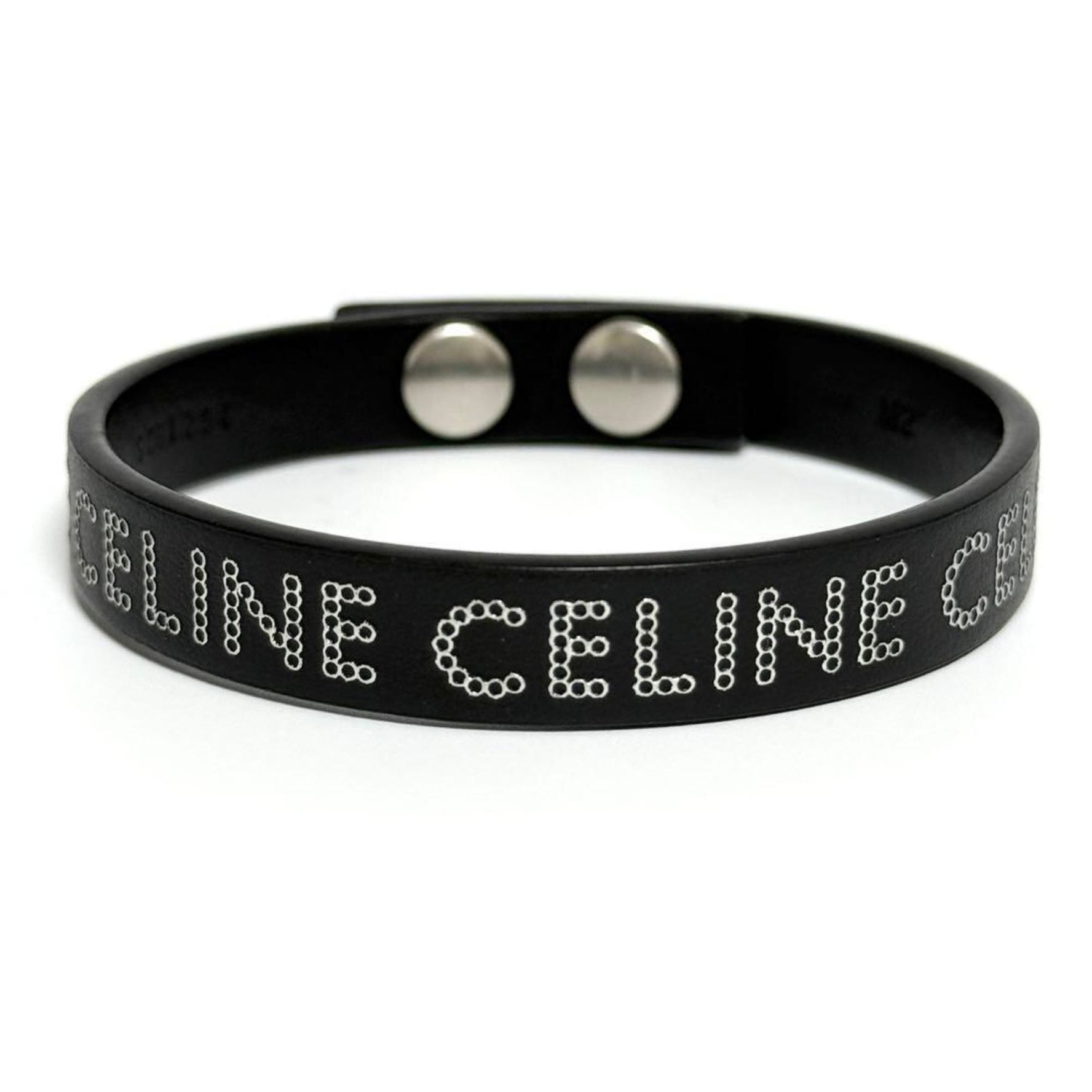 Celine Men's Monochrome Stud Bracelet