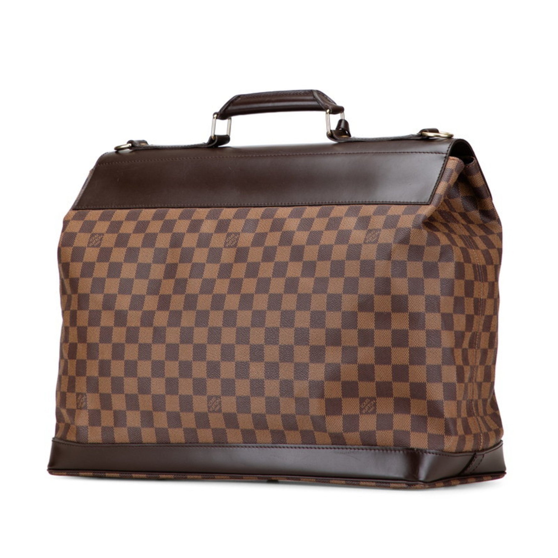 Louis Vuitton Damier West End GM Boston/Shoulder Bag, Ebene Brown Leather, LOUIS VUITTON