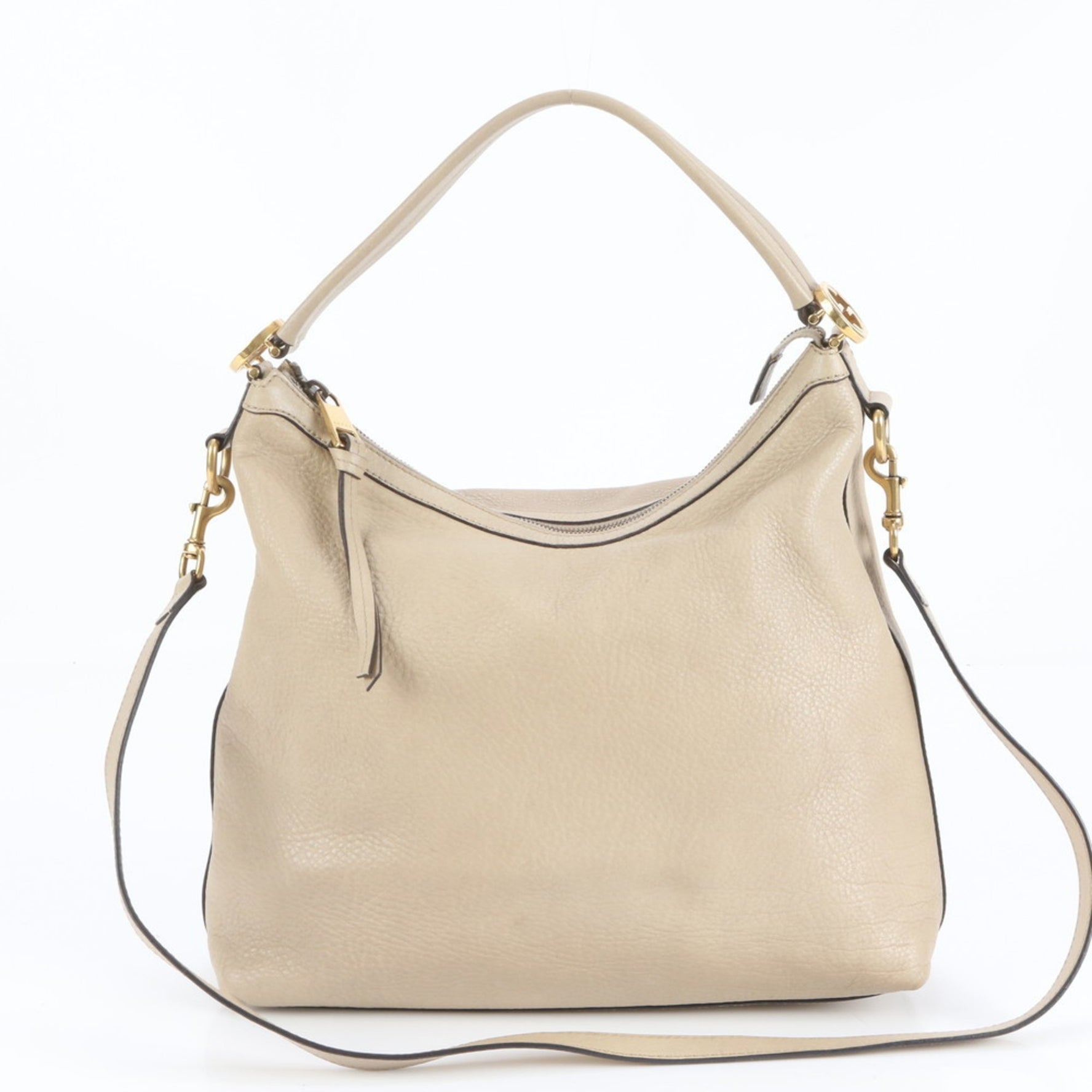 Gucci Interlocking G Leather Shoulder Bag, Hobo Crossbody Tote