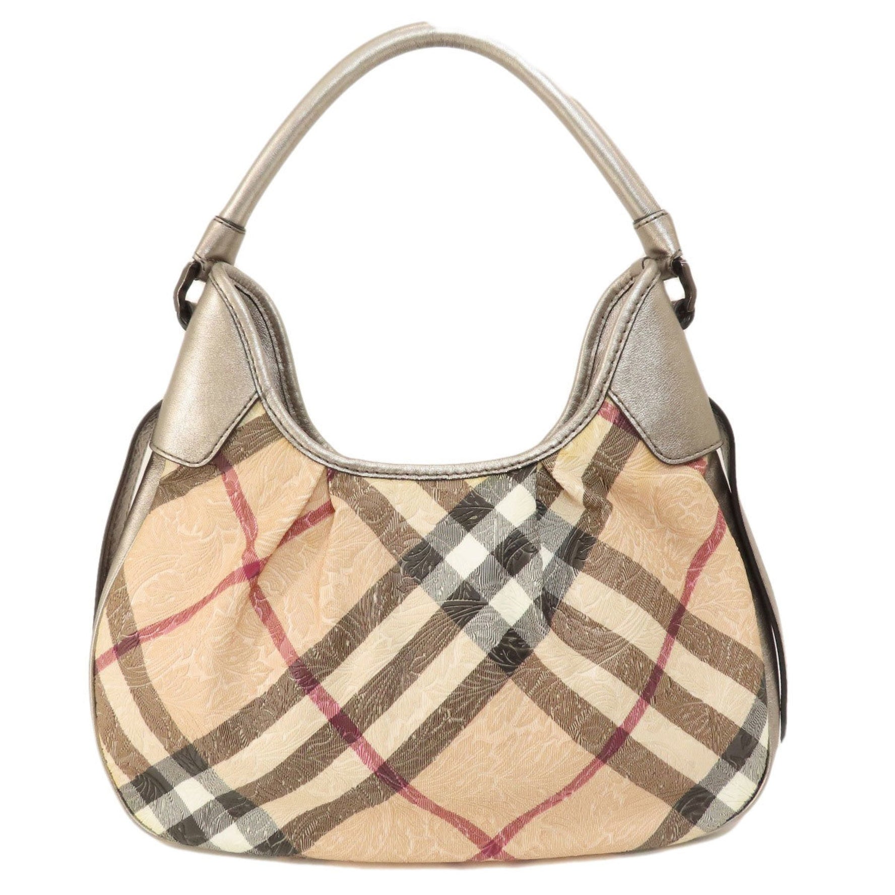 Burberry Nova Check Flower Embossed Handbag