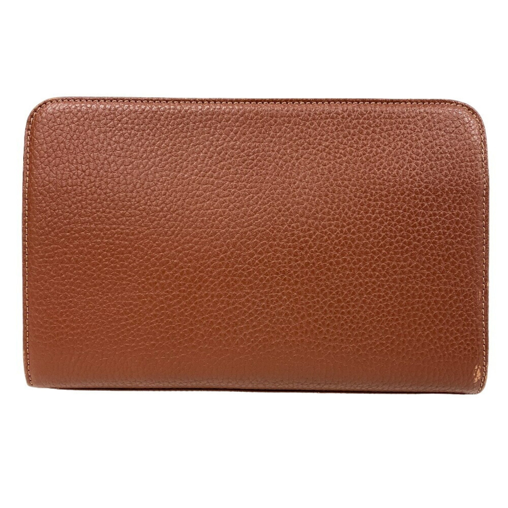 BURBERRY Clutch Bag Embossed Carriage Second