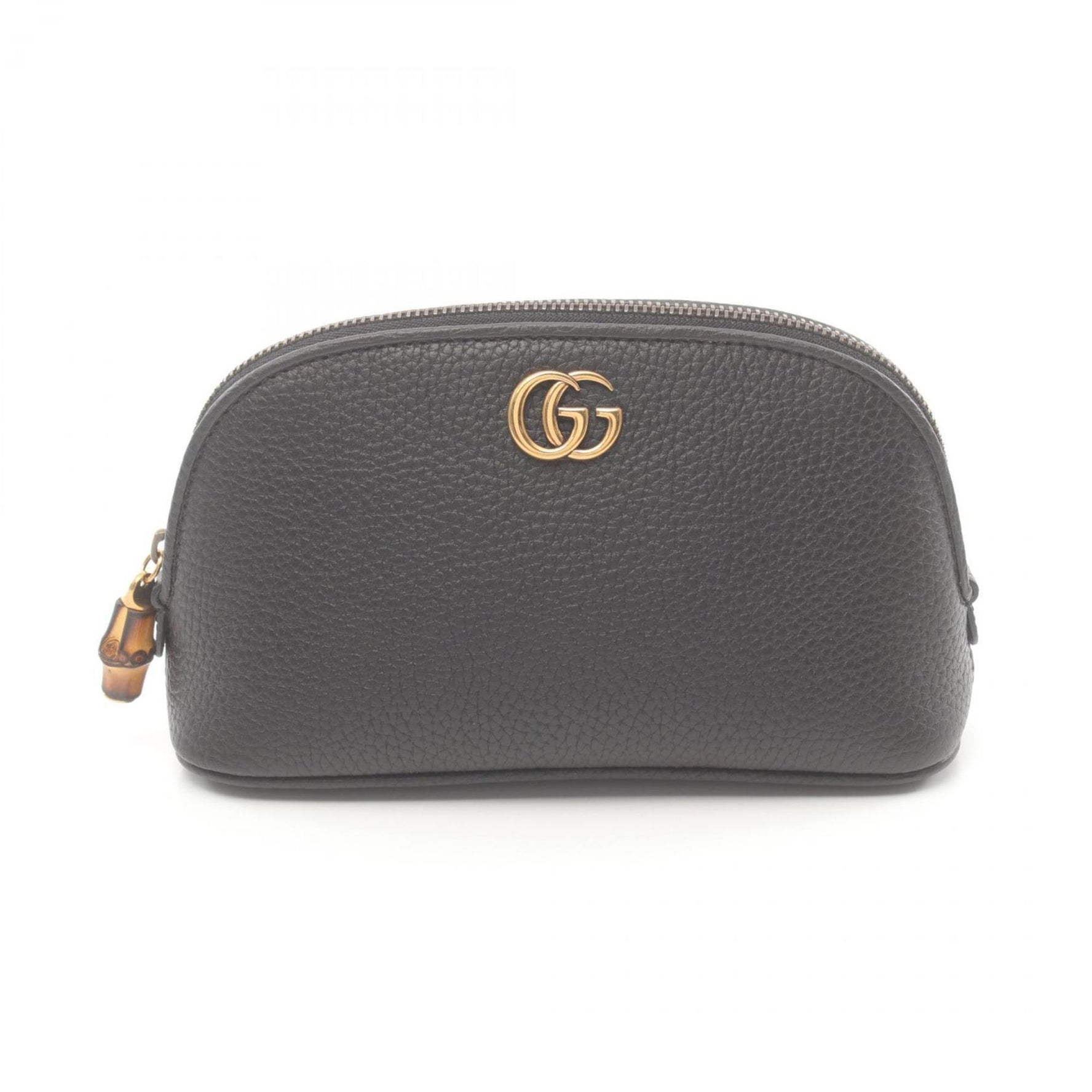 GUCCI Double G Pouch Bag Leather