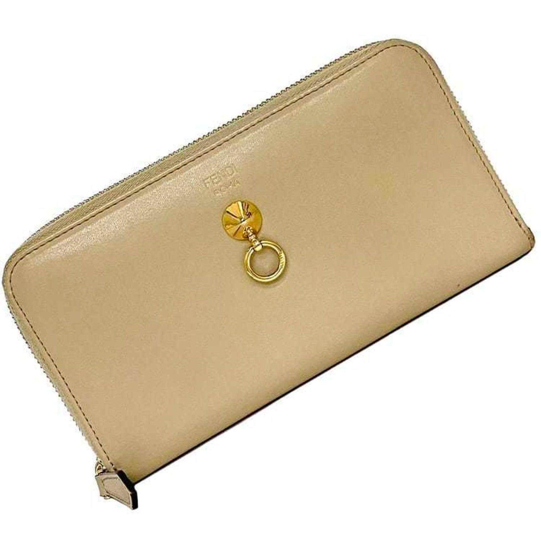 Fendi Round Long Wallet By The Way Leather