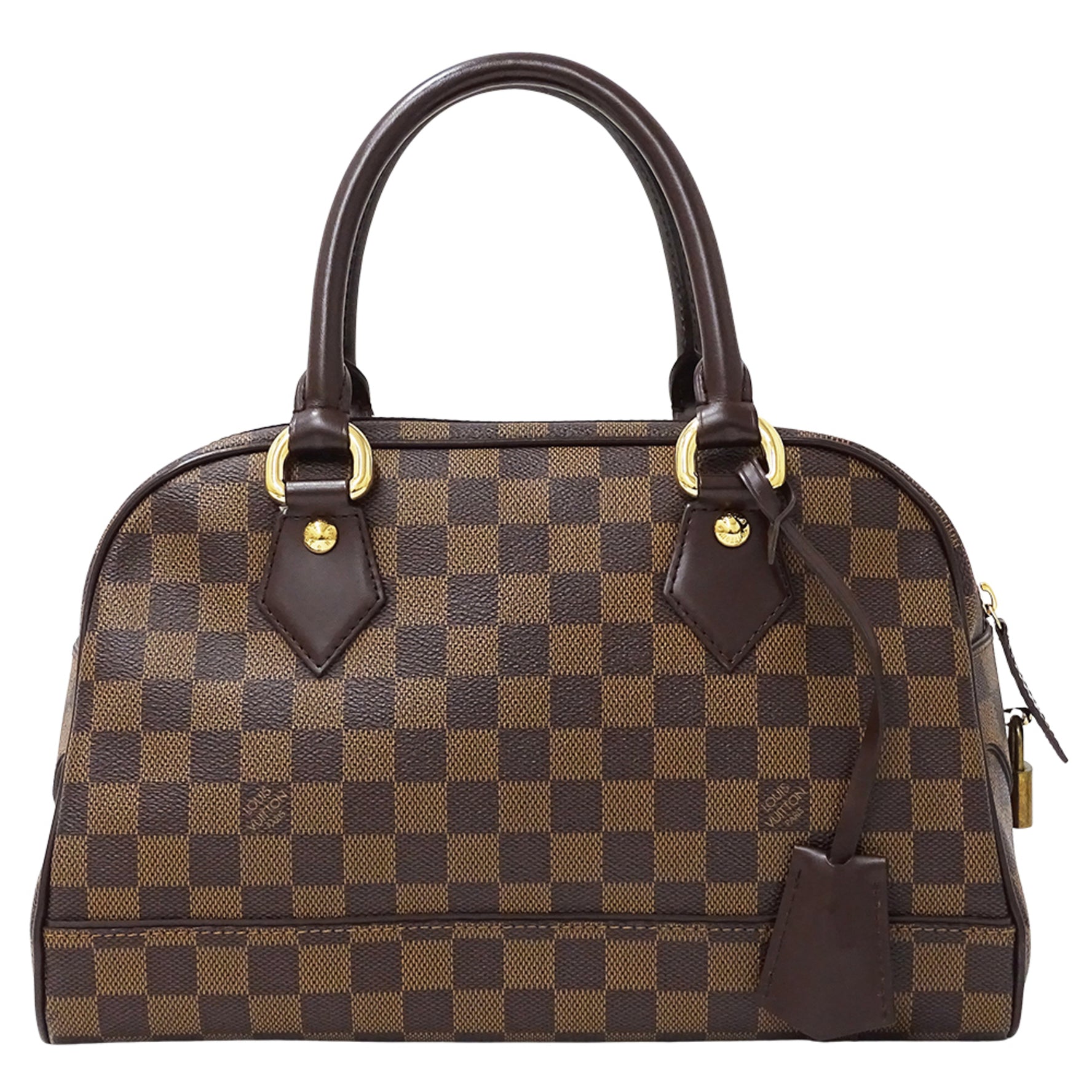 Louis Vuitton Damier Bag Brand Handbag Duomo Brown