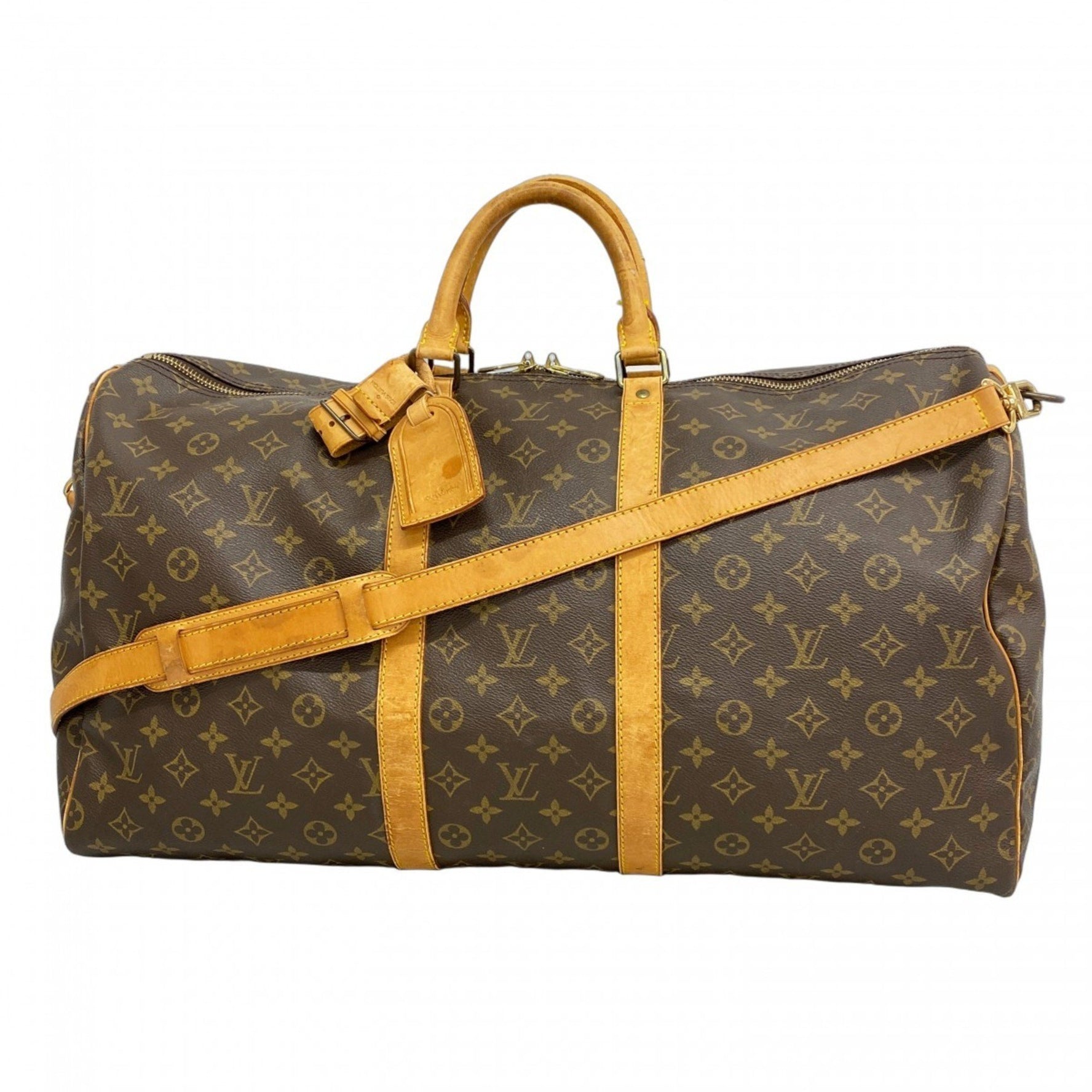 Louis Vuitton Monogram Keepall Bandouliere 55 Boston Bag Men's and