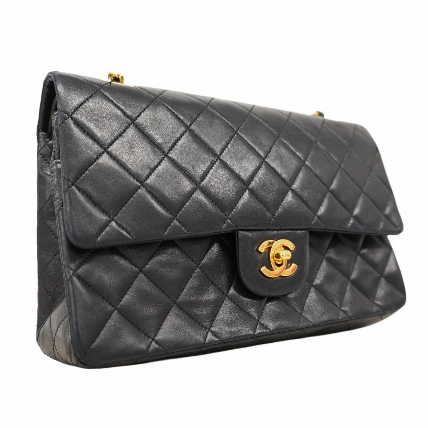 Chanel Matelasse Shoulder Bag with Double Flap and Chain, Lambskin