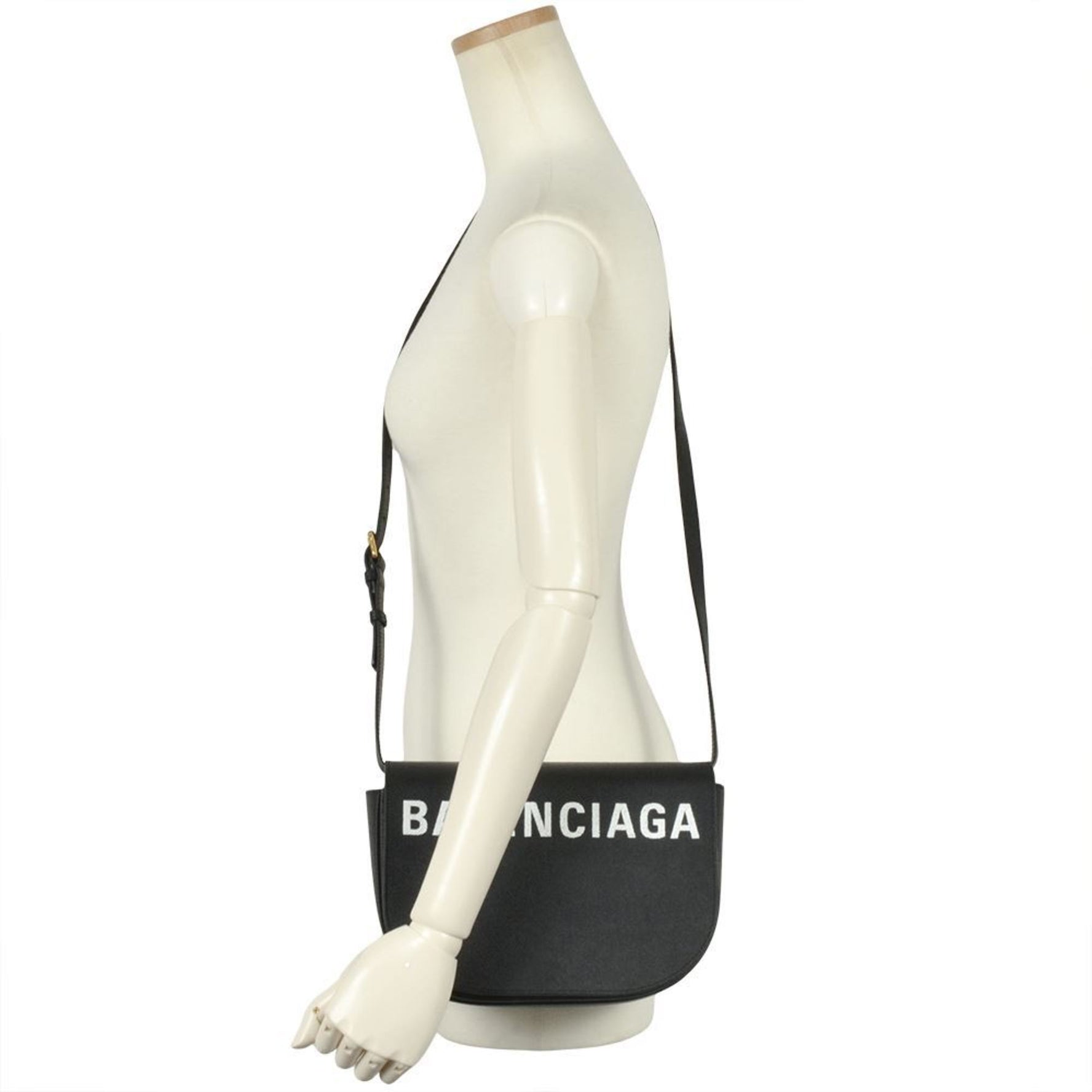 BALENCIAGA Ville Day Shoulder Bag Leather