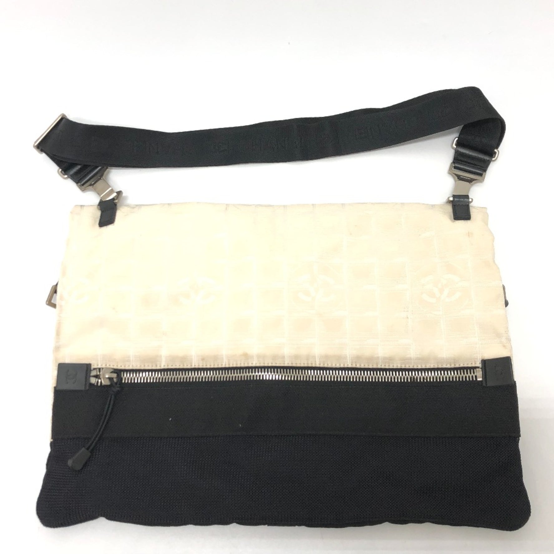 Chanel CC Mark Sports Line Bags Crossbody Shoulder Bag Black/SilverHardware
