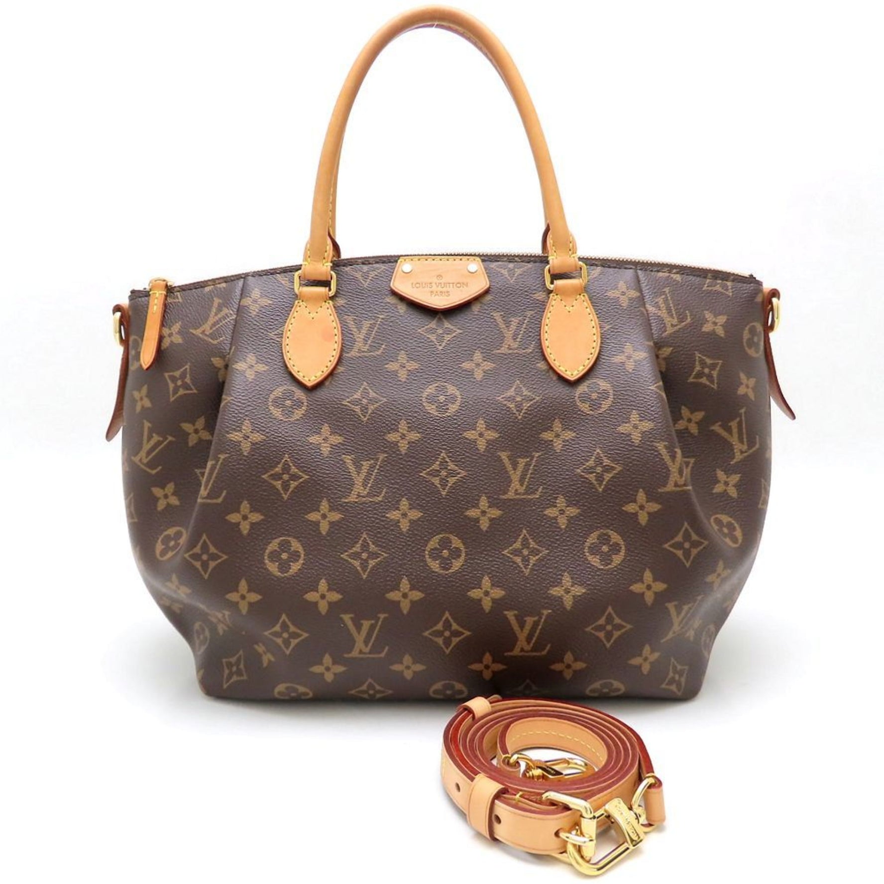 Louis Vuitton Monogram Turen MM Handbag Brown