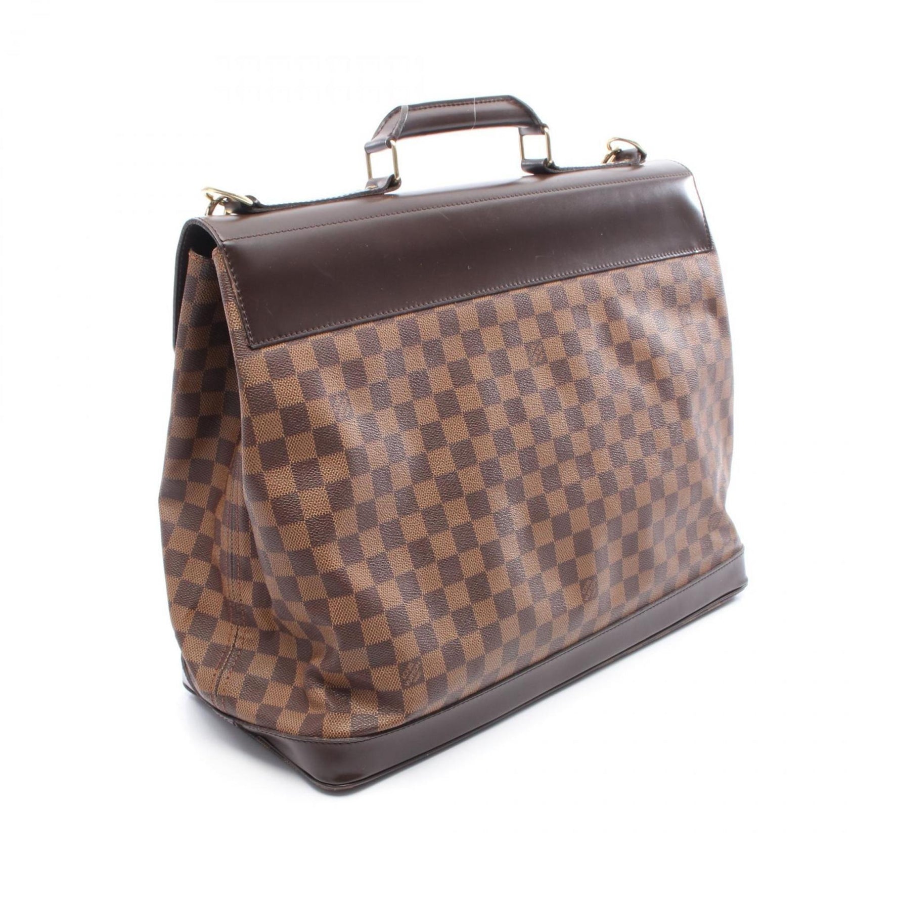Louis Vuitton West End GM Boston Bag, Coated Canvas, Leather, Damier, Men's and
