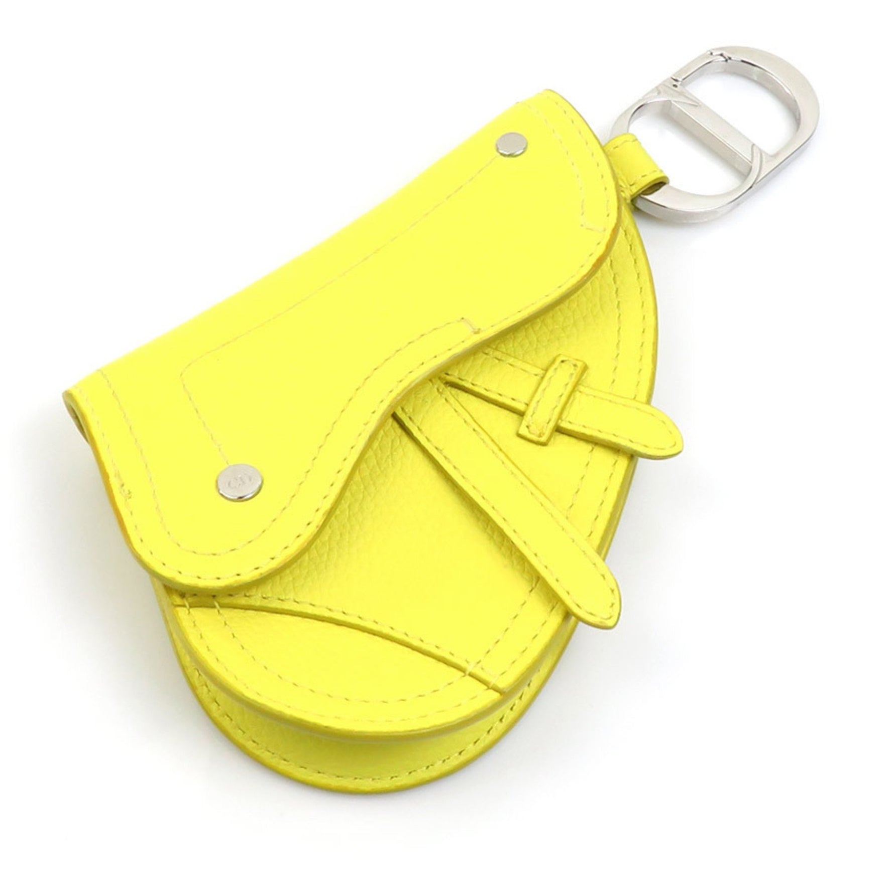 Christian Dior Pouch Charm Saddle Leather Ladies