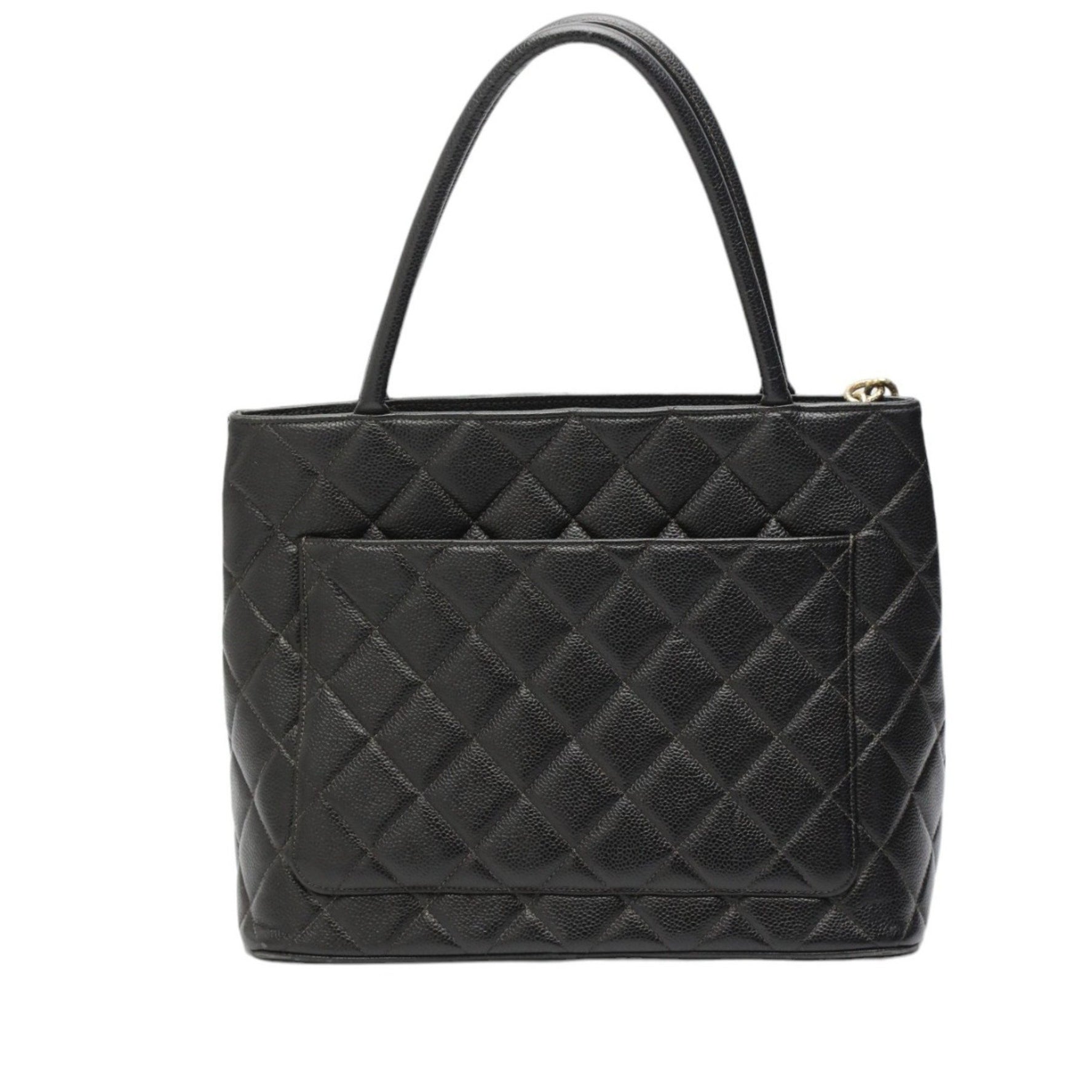 CHANEL Tote Bag Handbag Caviar Skin Reproduction Matte