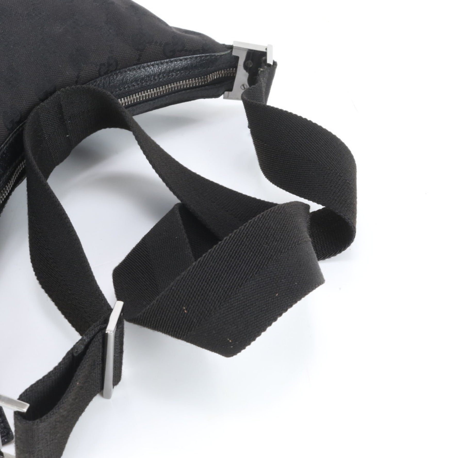 Gucci GG Canvas and Leather Shoulder Bag, Crossbody Messenger