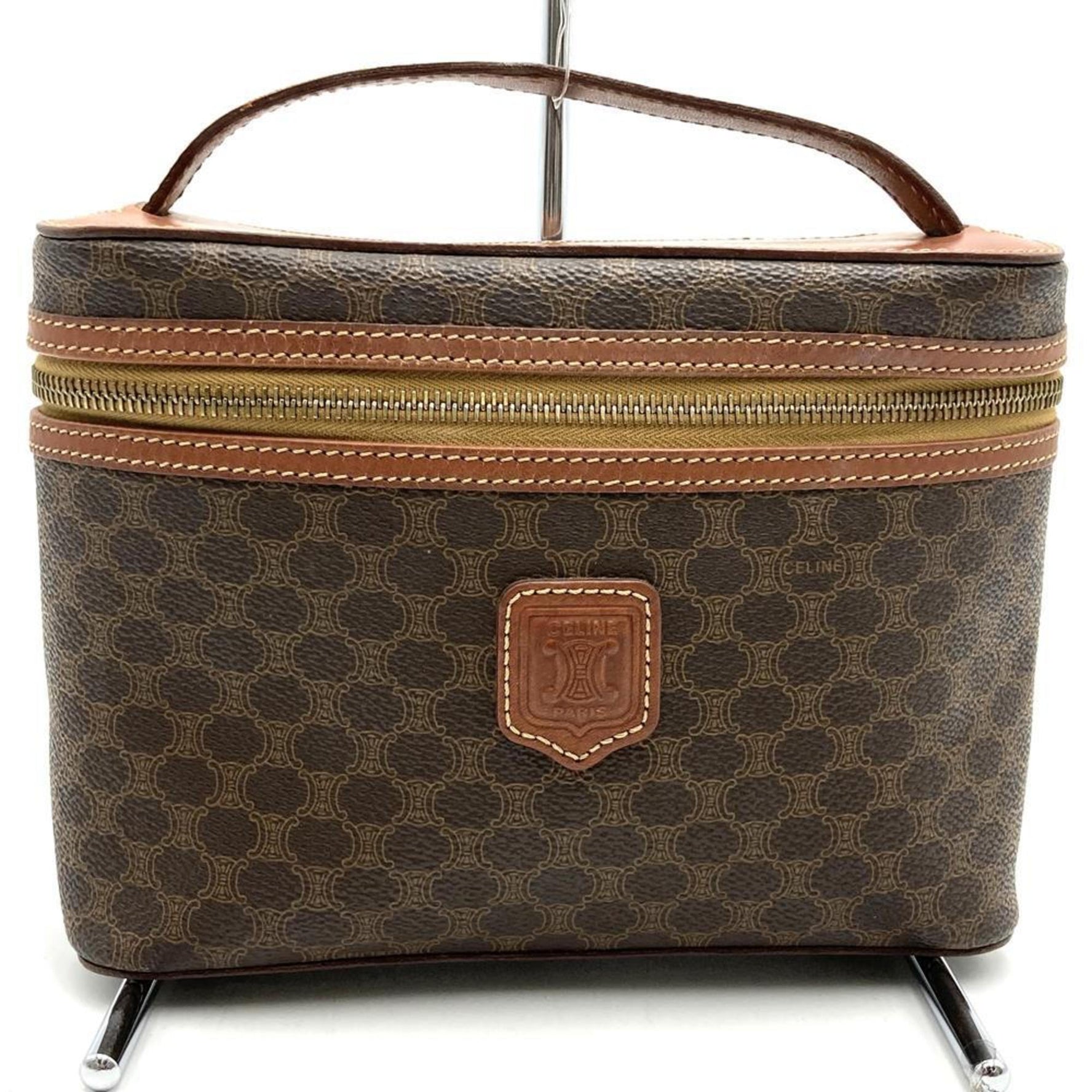 CELINE Macadam Vanity Bag, Handbag, Pouch