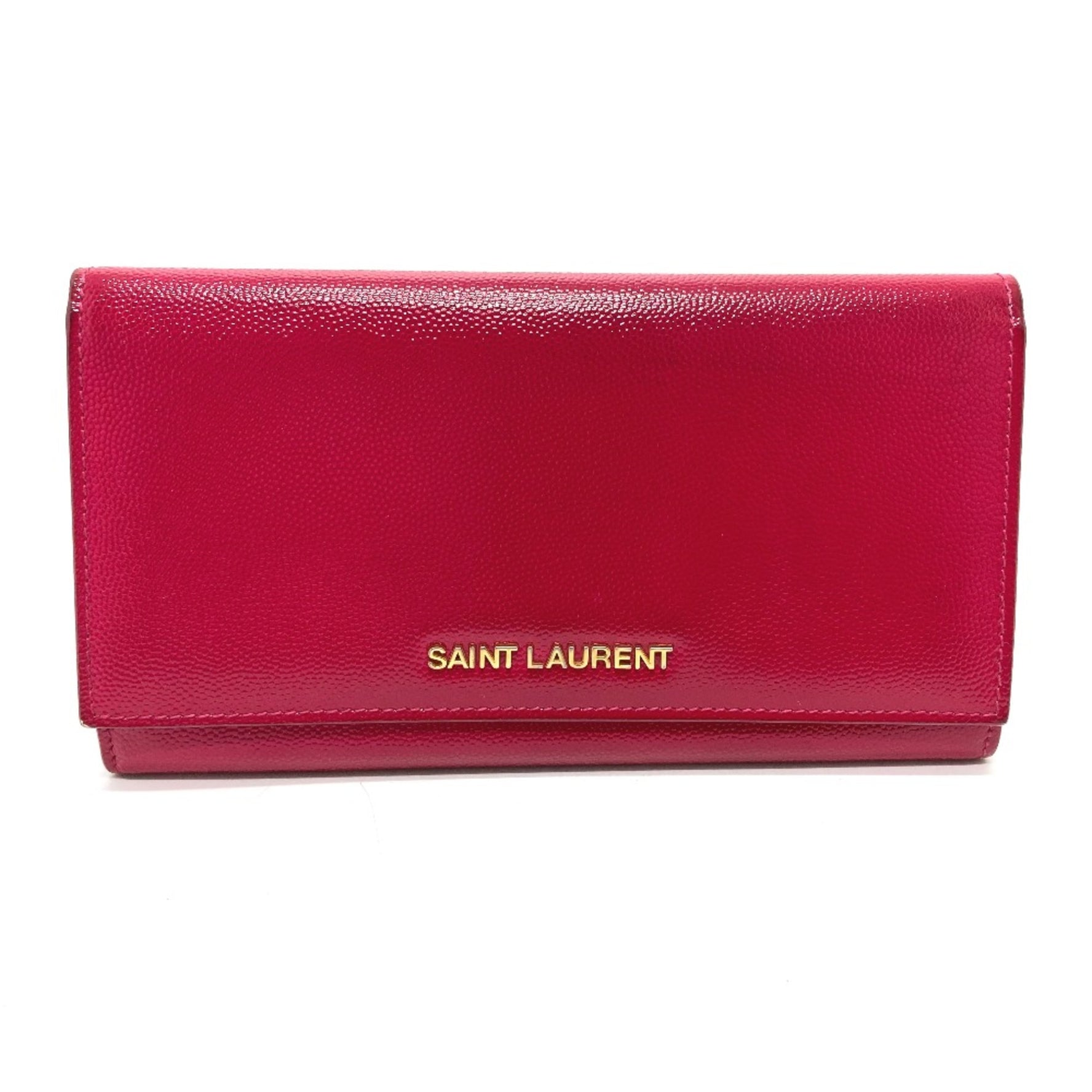 Saint Laurent Paris logo Bifold fashion accessory Long Wallet Fusha