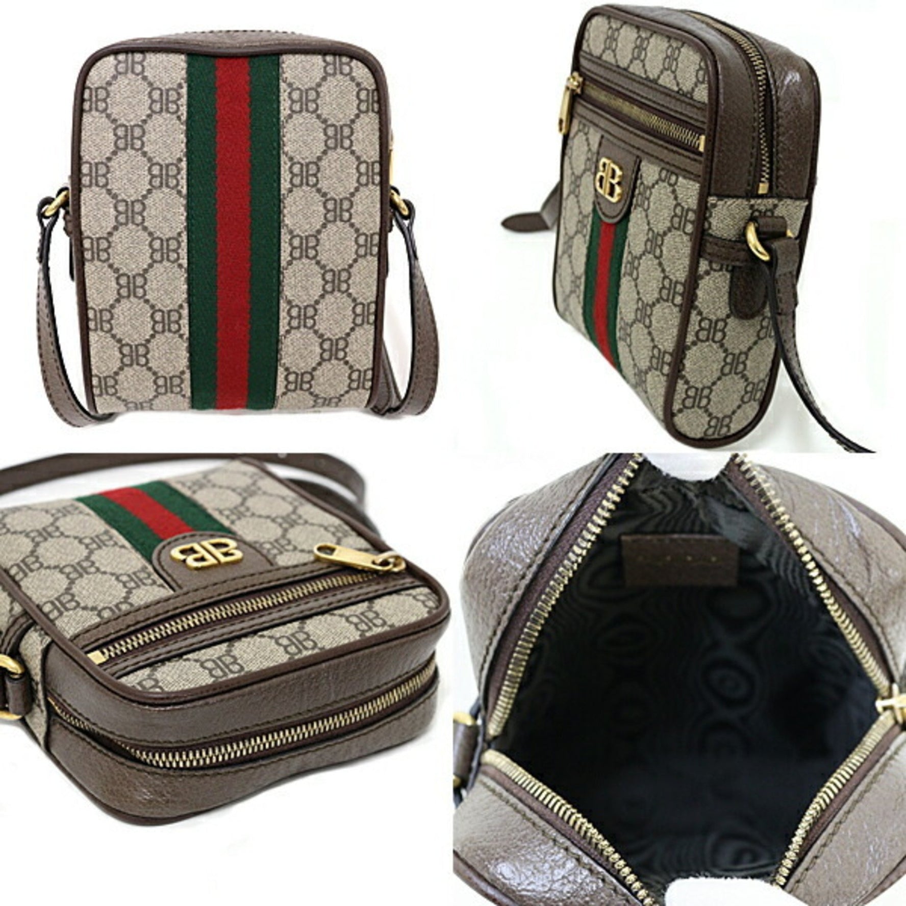 BALENCIAGA x Gucci The Hacker Project Shoulder Bag Ophidia & Ebony