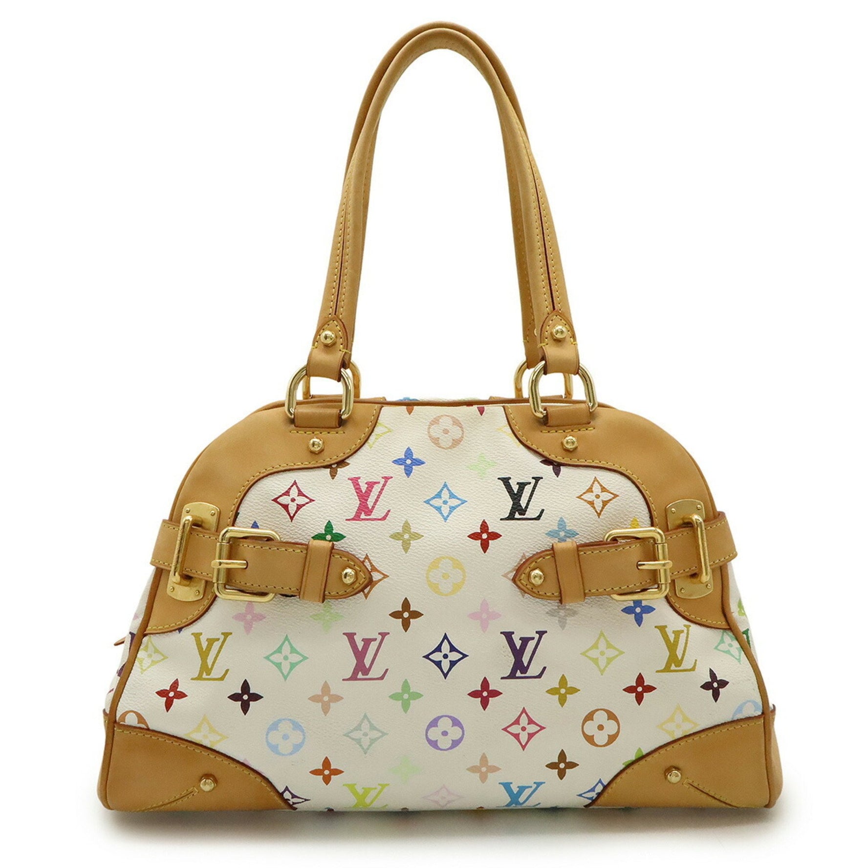 Louis Vuitton Monogram Multicolor Claudia Handbag Shoulder Bag Blanc White