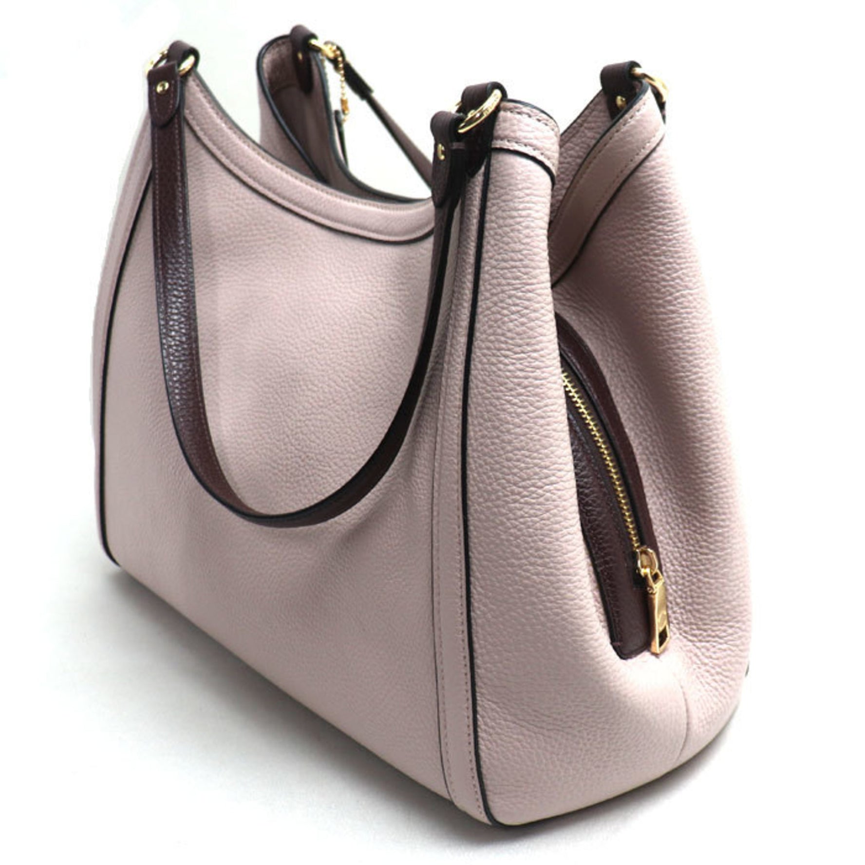 COACH Christy Shoulder Bag Washed Mauve x Cranberry Outlet